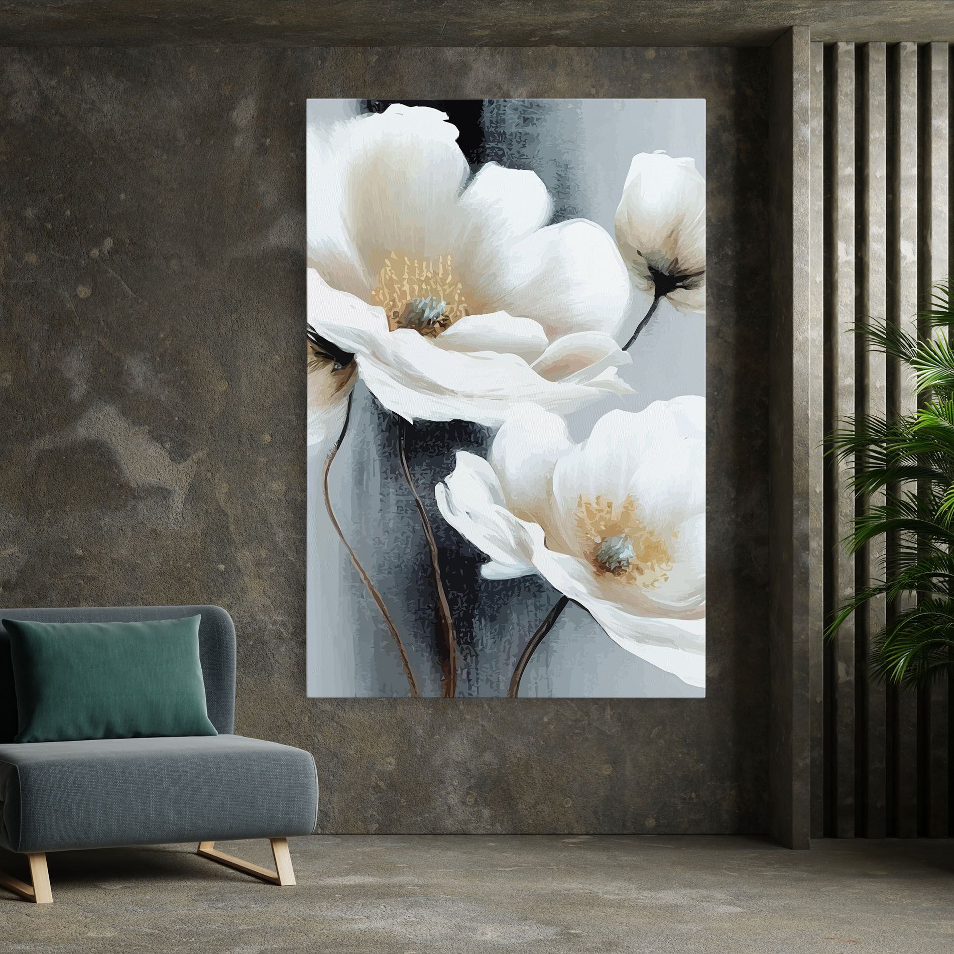 Paint Texture Flower mockup 7