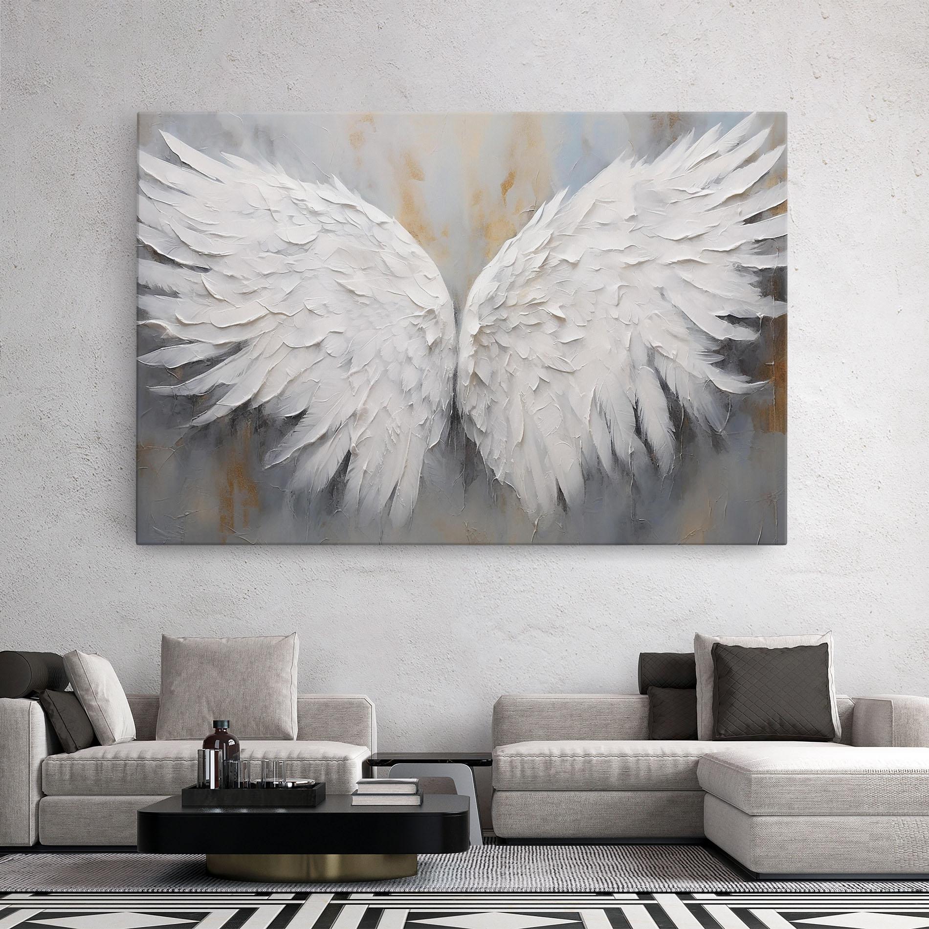 Картина на платно Pretty Angel Wings mockup 2