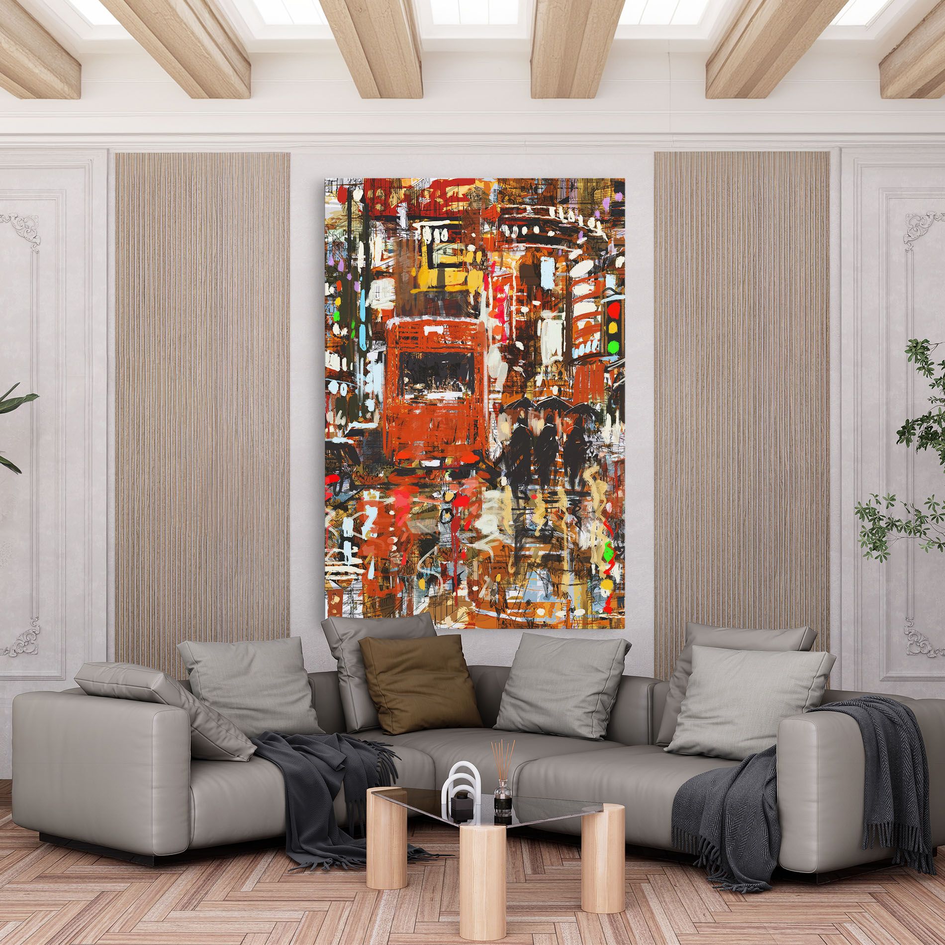 Seamless Colorful City mockup 6