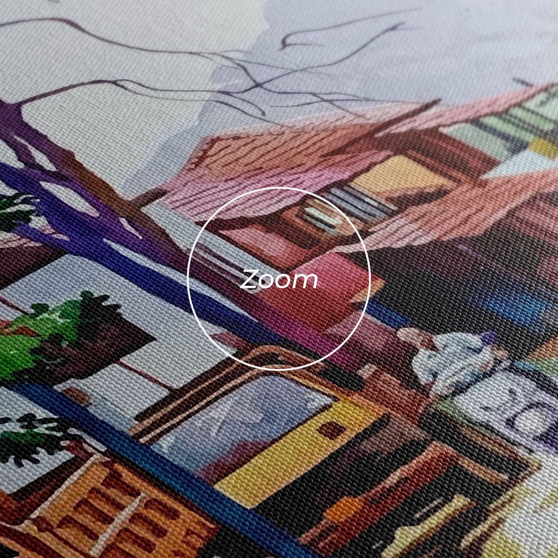 Картина на платно African City mockup 3