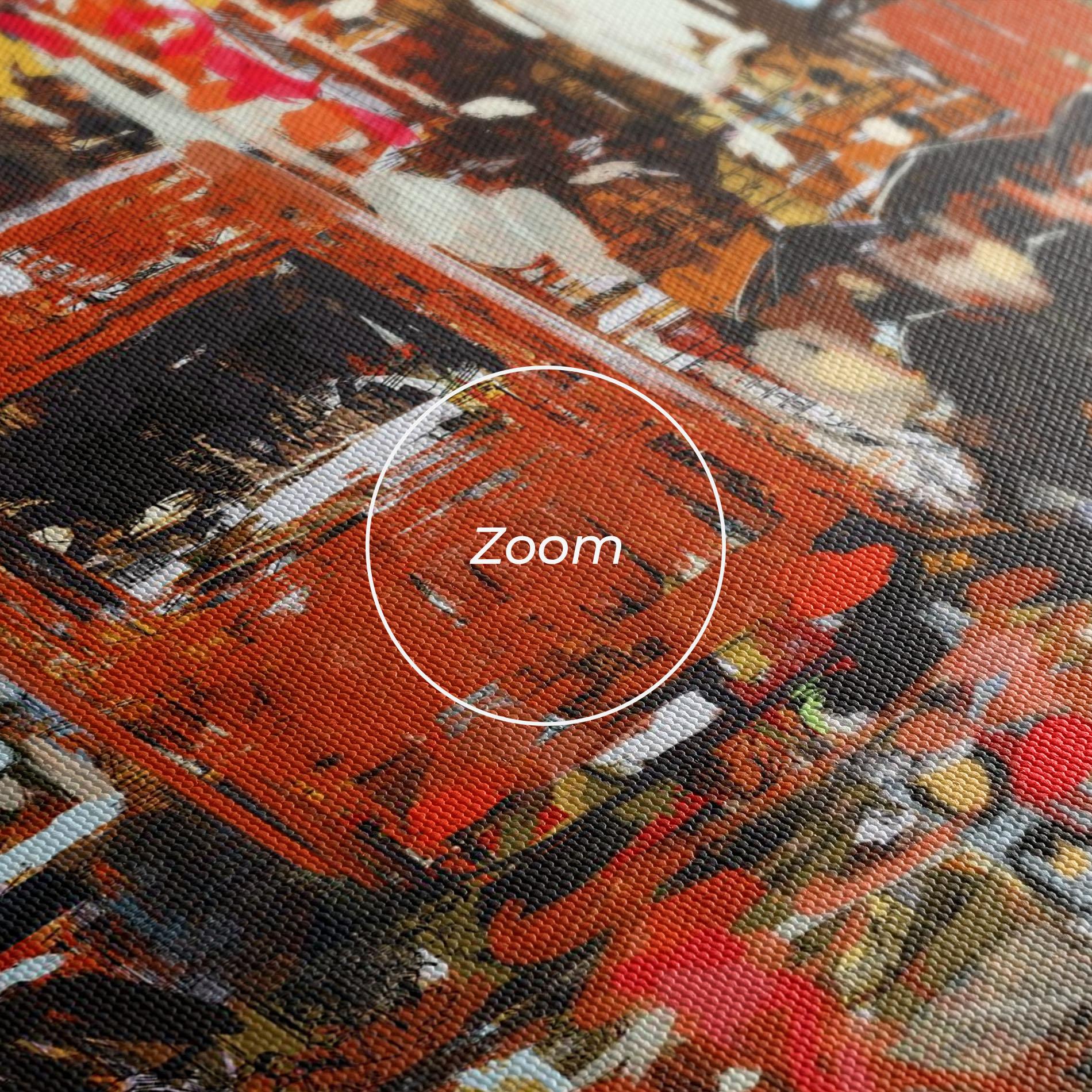 Картина на платно Seamless Colorful City mockup 3