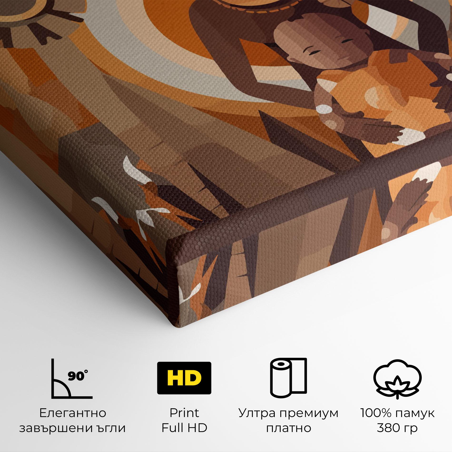 Картина на платно African Baby mockup 4