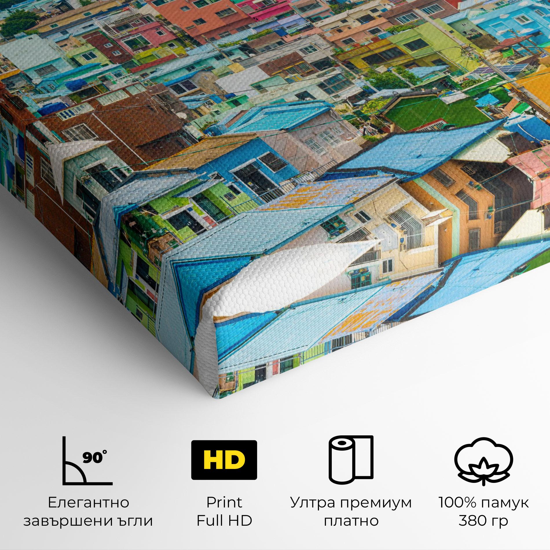 Картина на платно Gamcheon Culture mockup 4