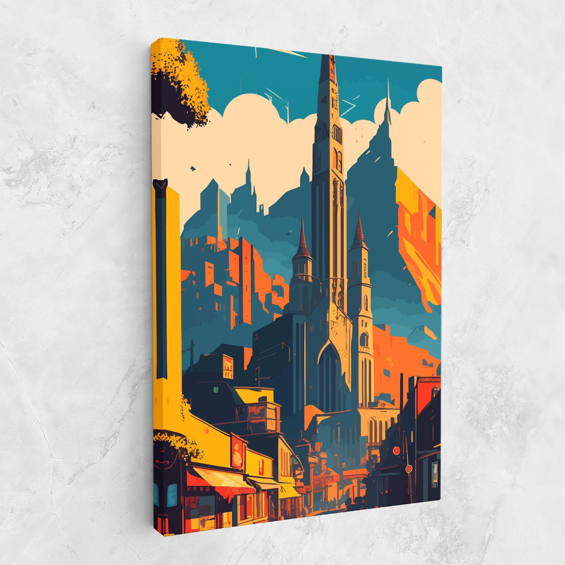 Картина на платно African Tower mockup 1