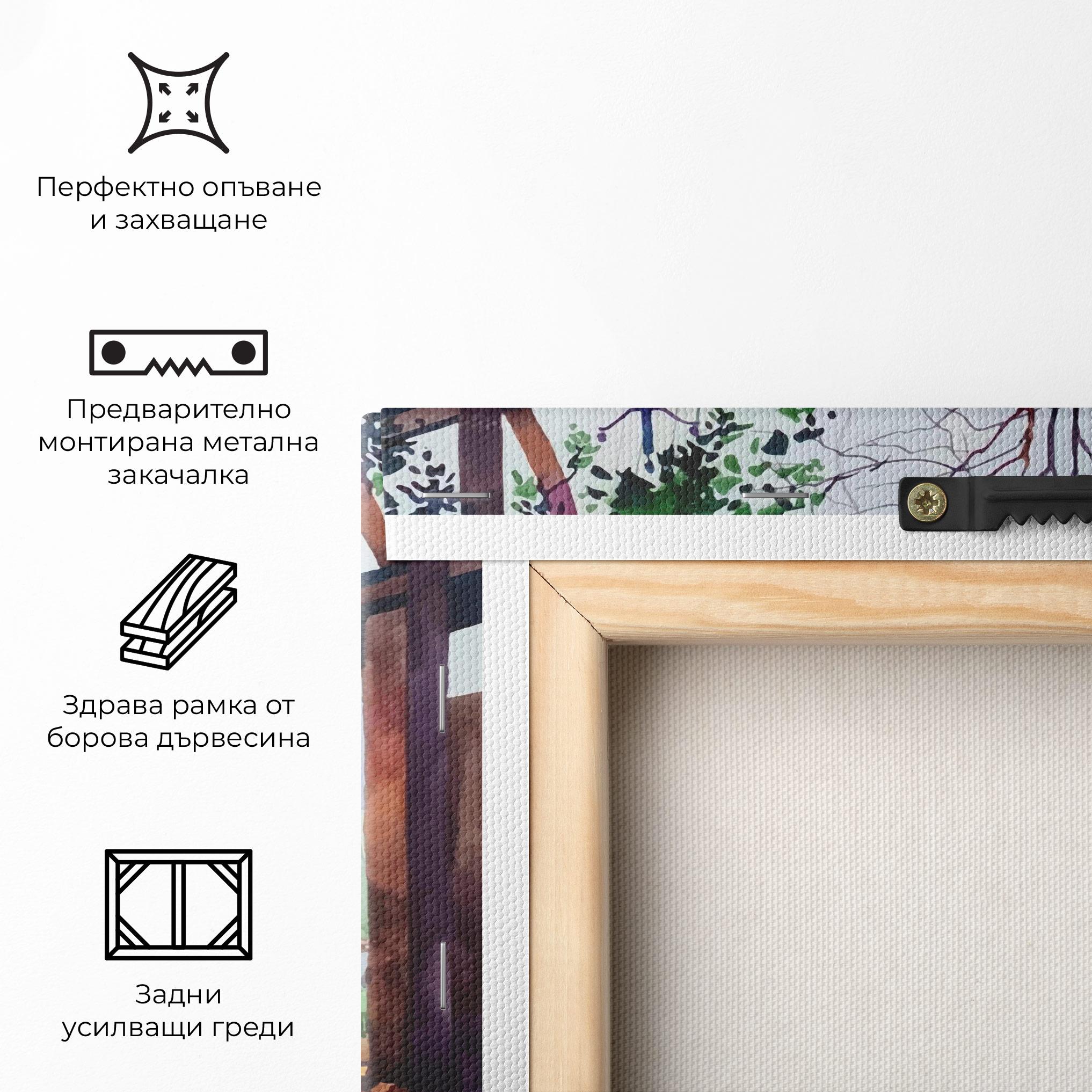 Картина на платно African City mockup 5