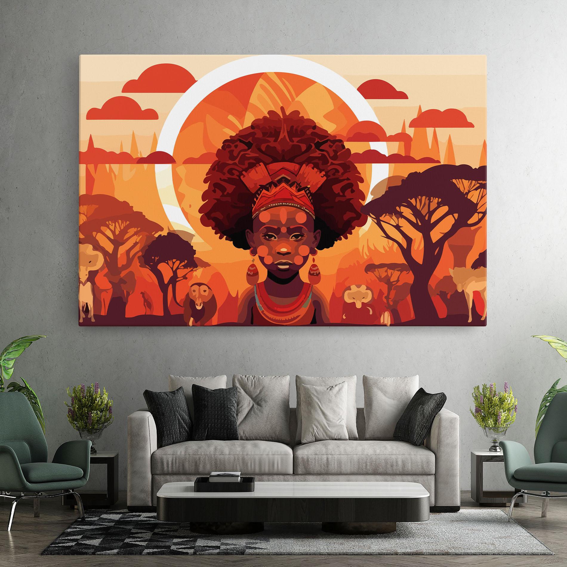 Картина на платно African Chid mockup 7