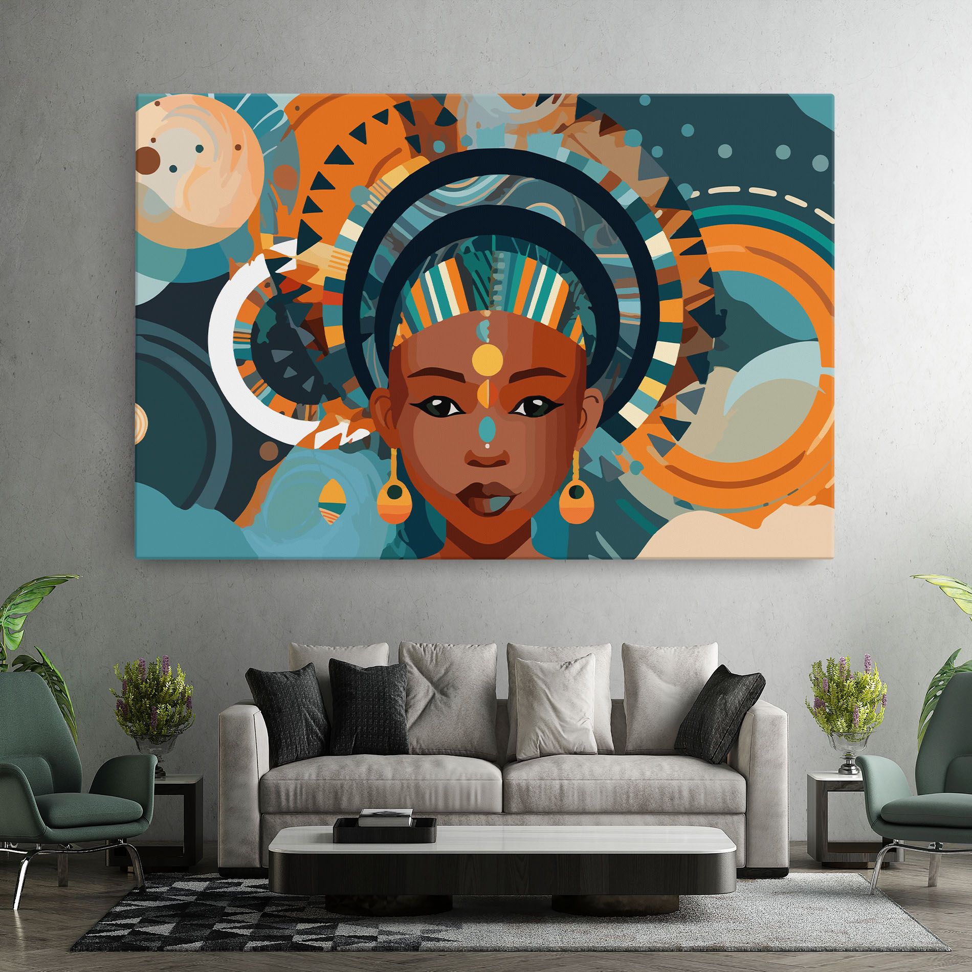 African Colorful Child mockup 7