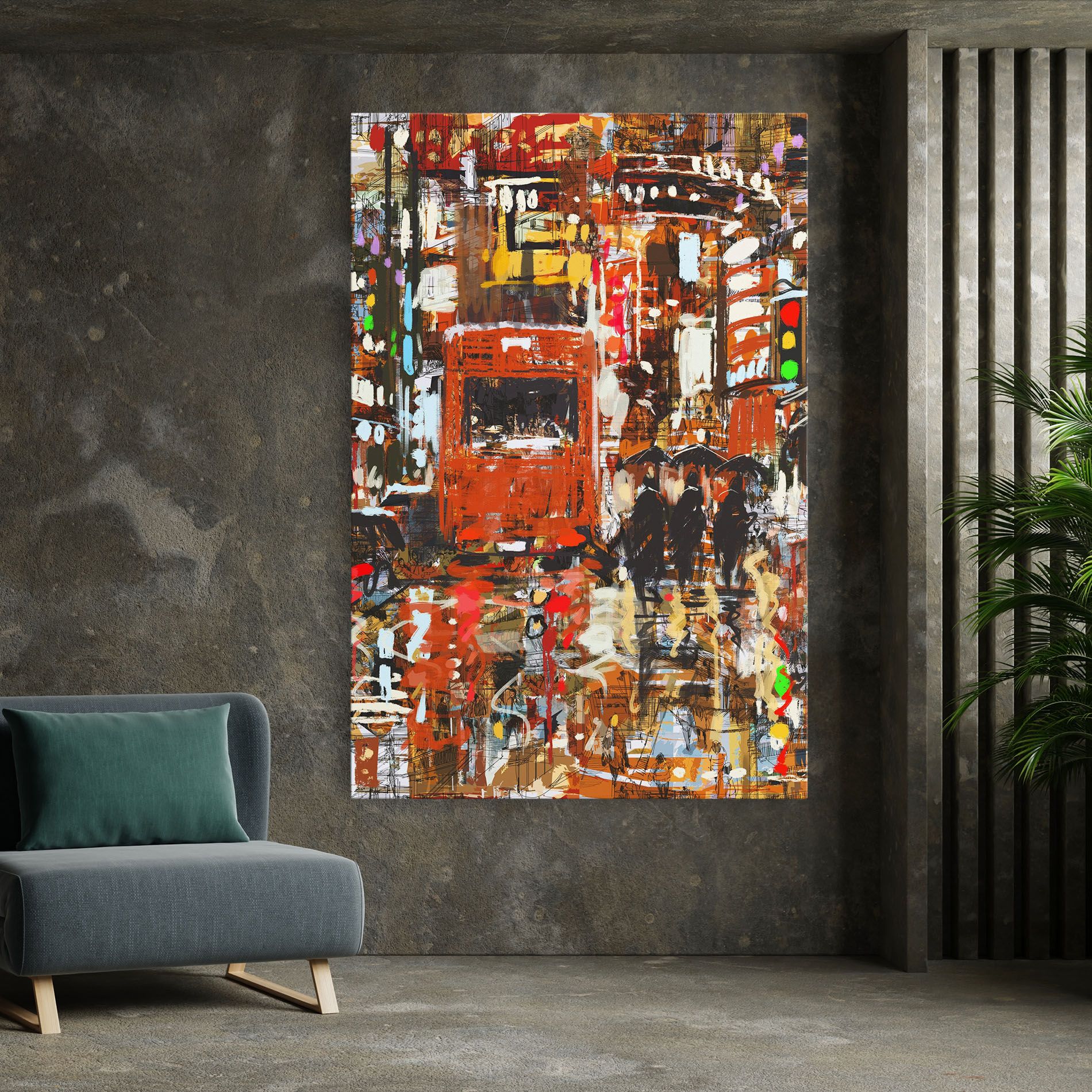 Seamless Colorful City mockup 7