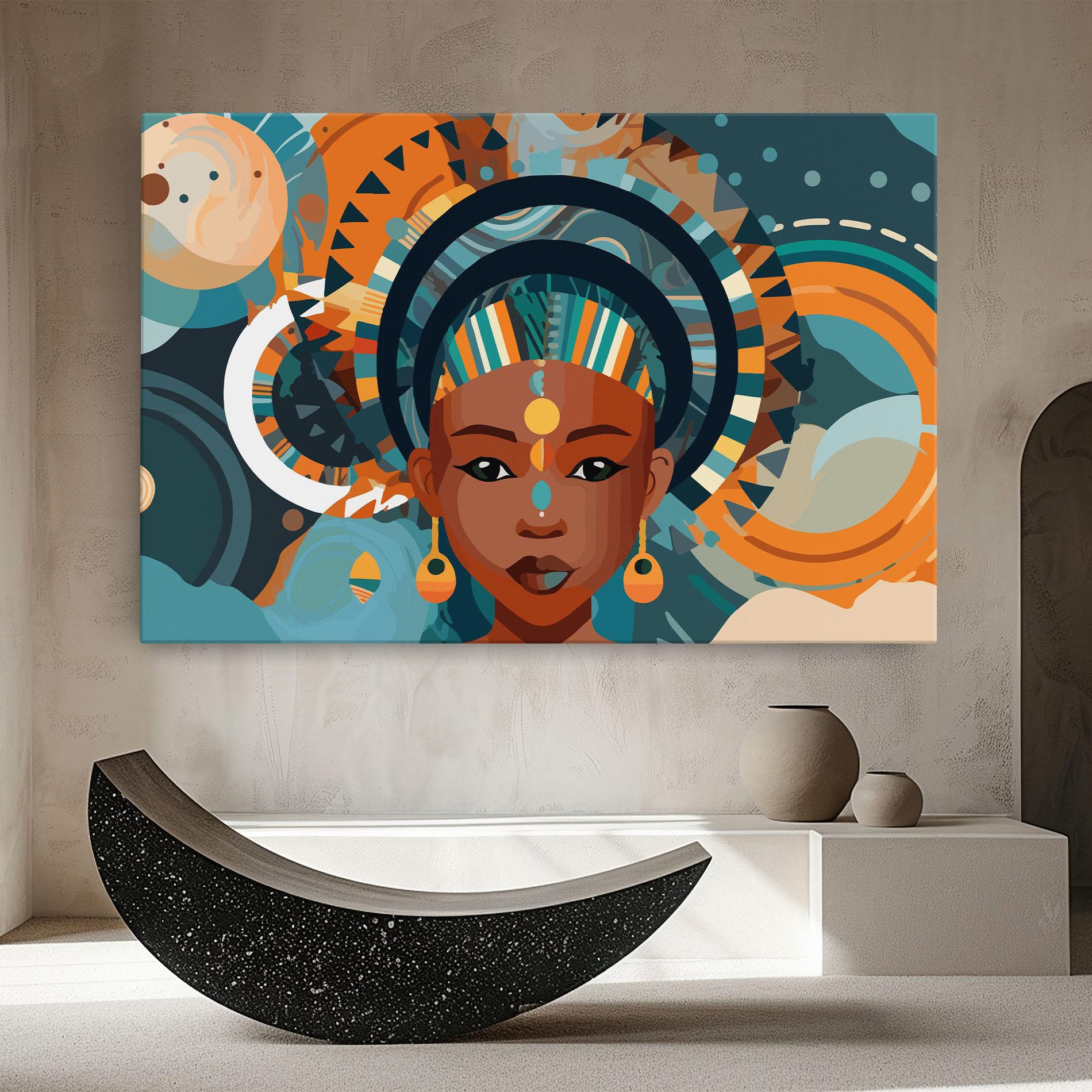 Картина на платно African Colorful Child mockup 8