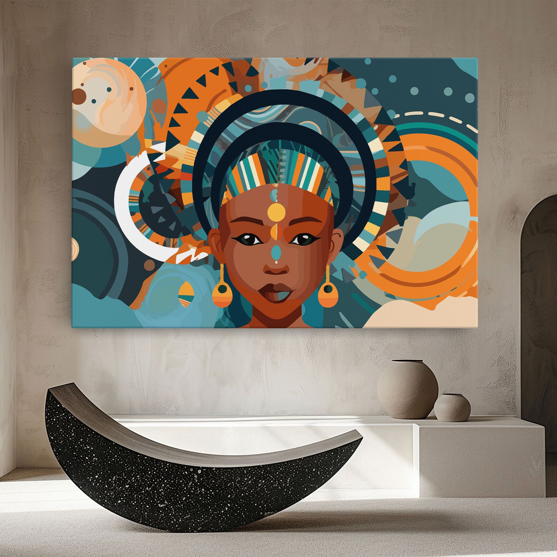 African Colorful Child mockup 8