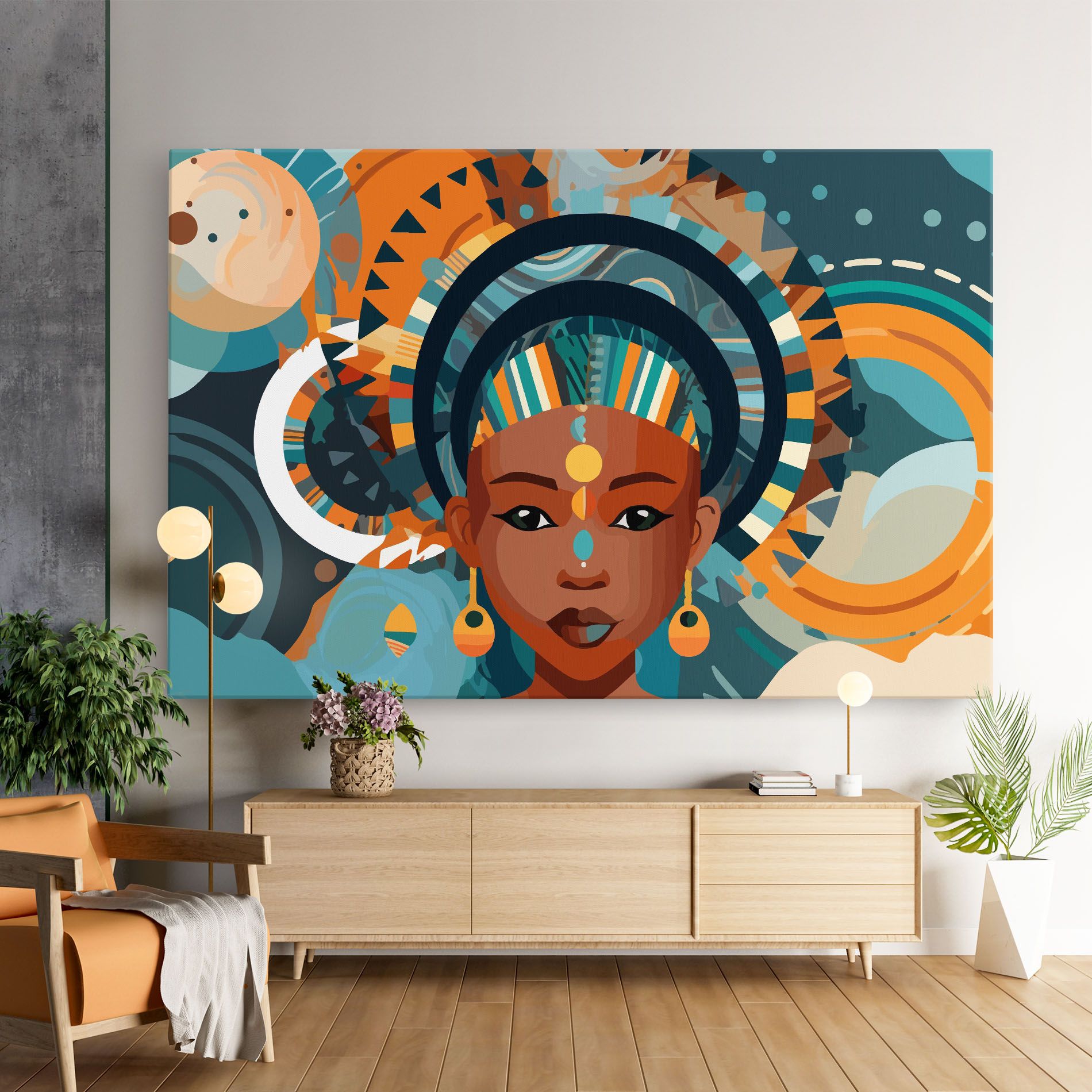 African Colorful Child mockup 9