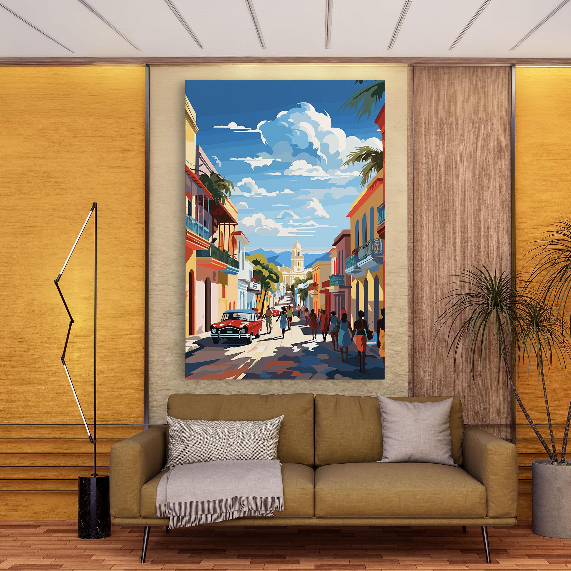 Картина на платно African Street mockup 9