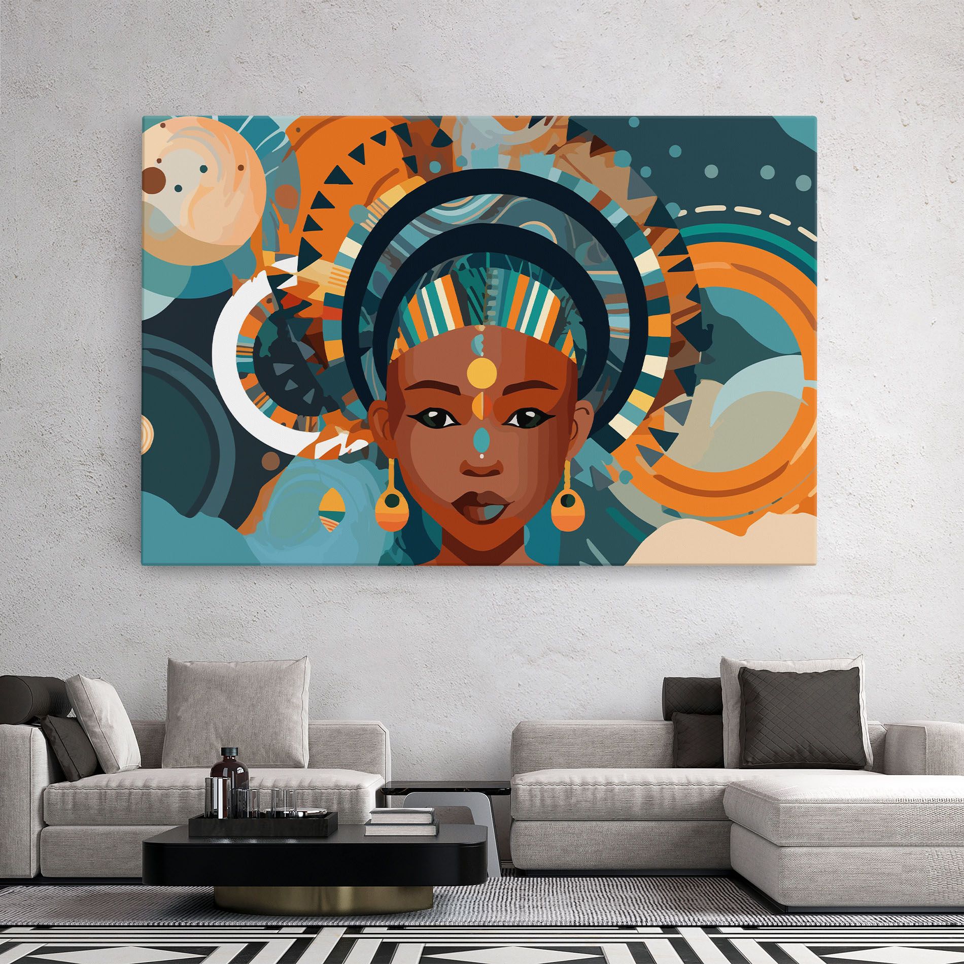 African Colorful Child mockup 2