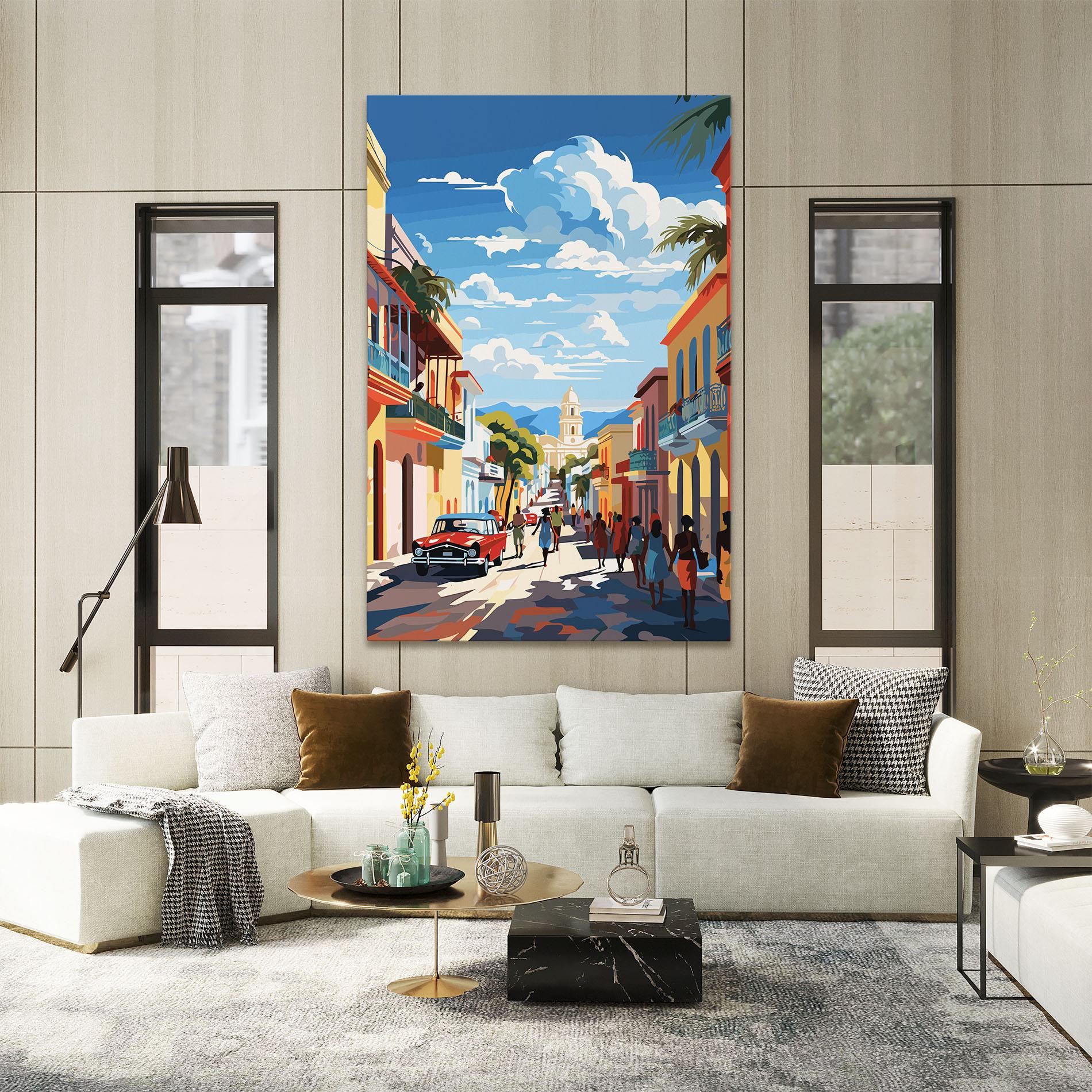 Картина на платно African Street mockup 2