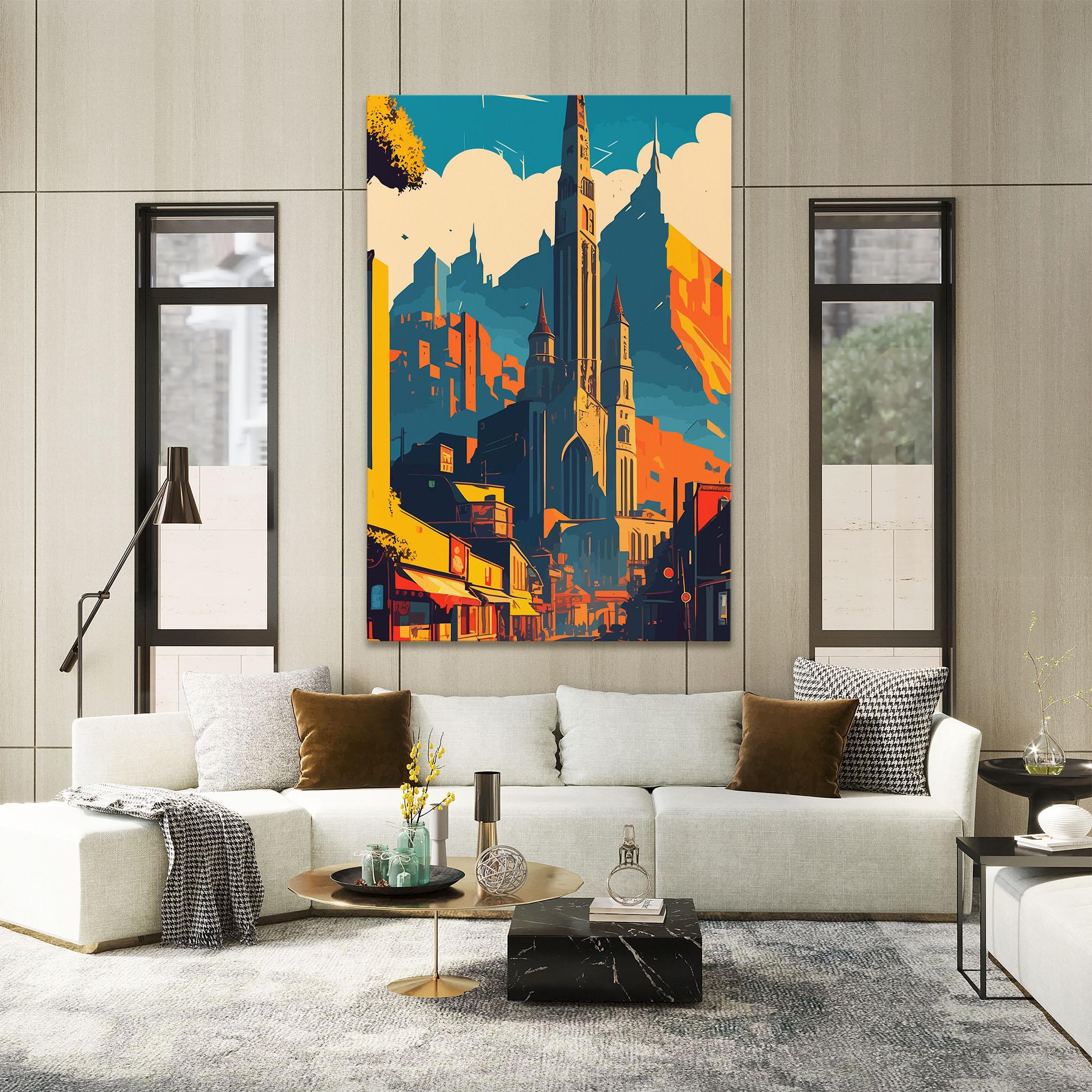 Картина на платно African Tower mockup 2