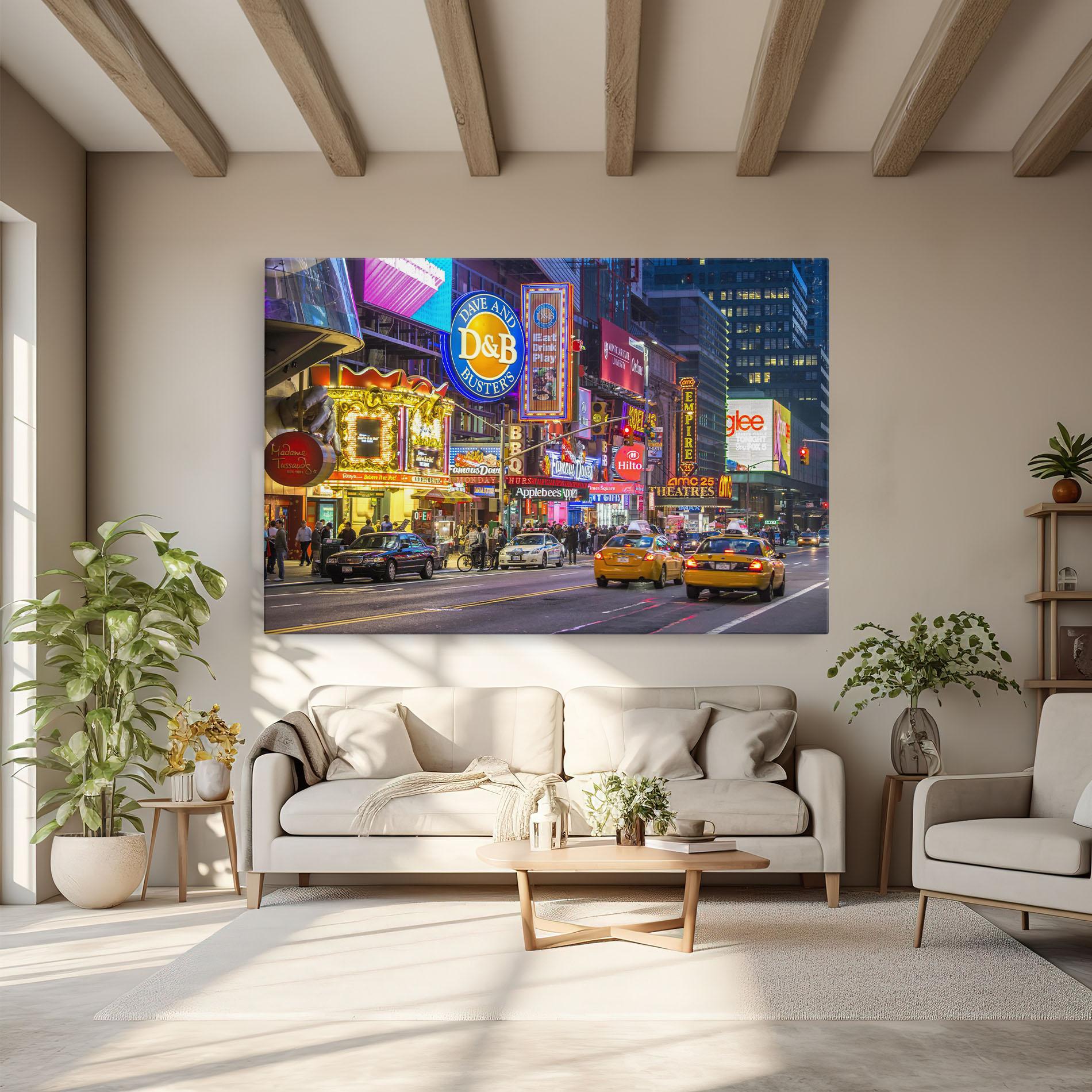 Картина на платно New York Lights mockup 6