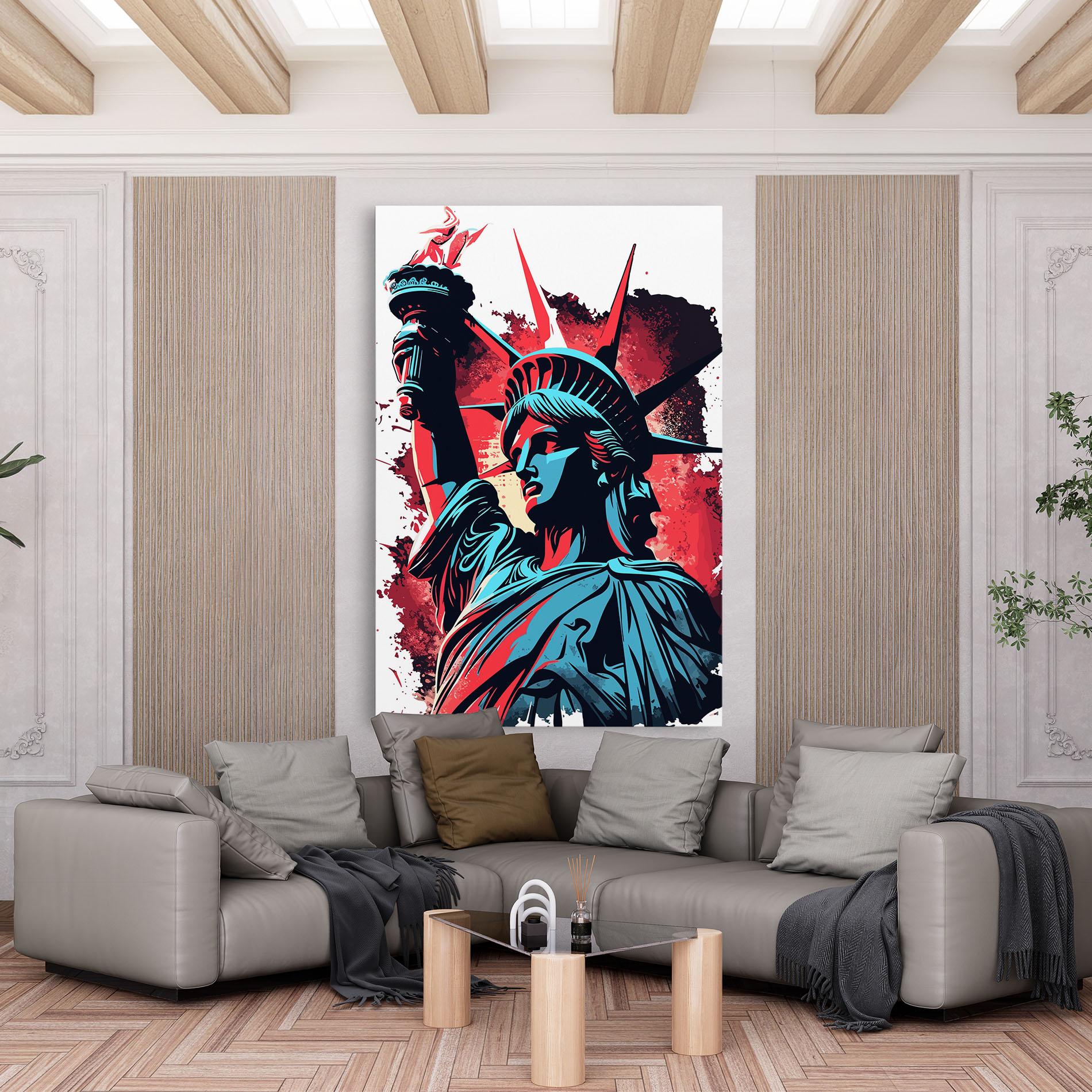 Картина на платно Liberty Statue Art mockup 6