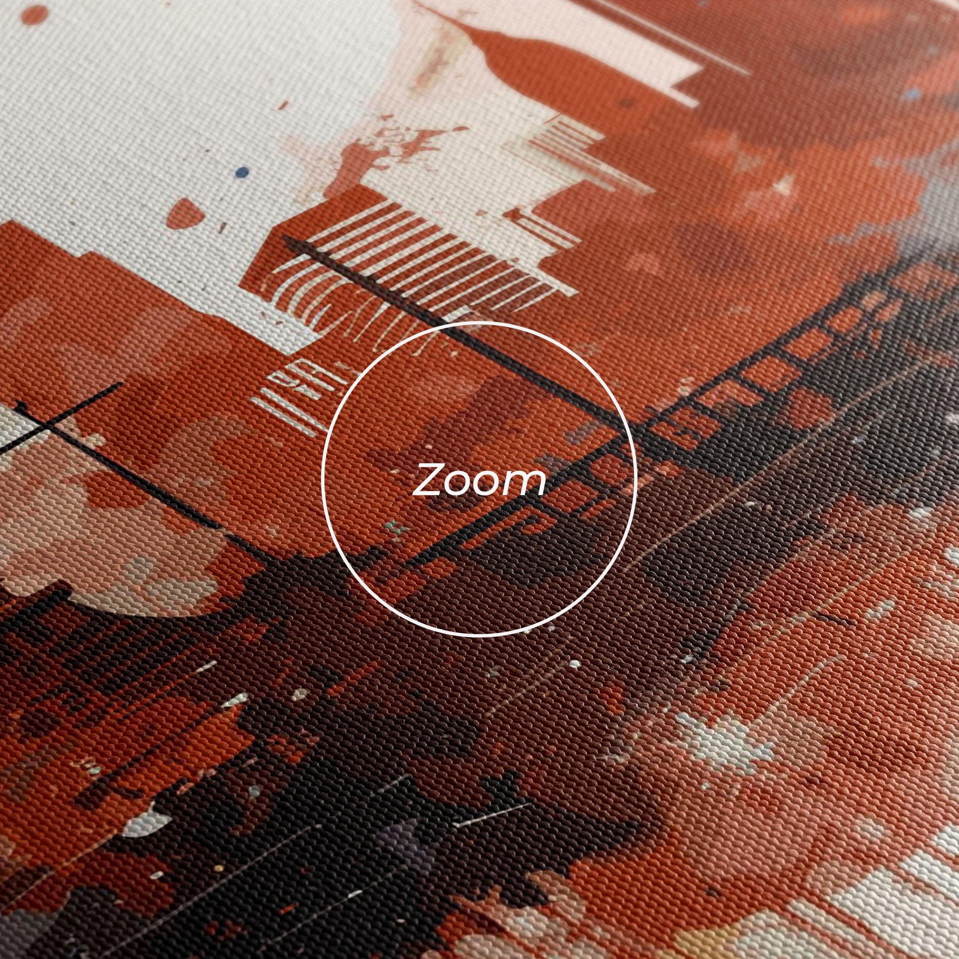 Картина на платно Red Blue Liberty Statue mockup 3