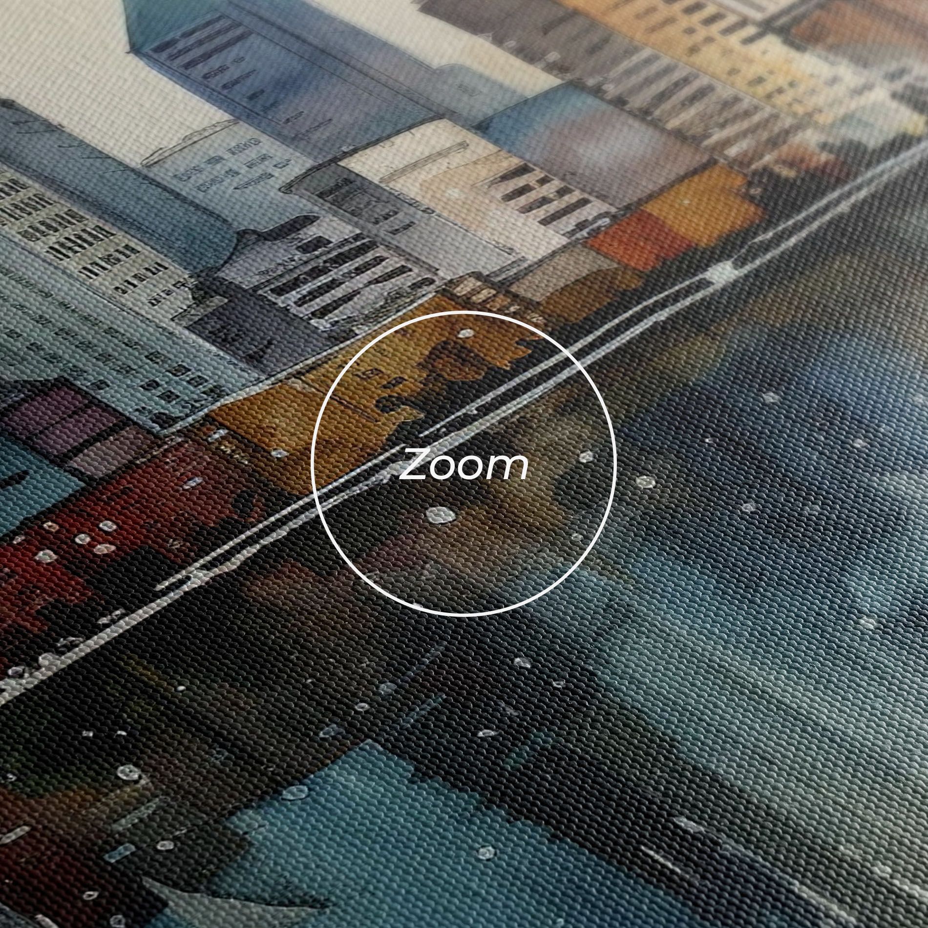 Watercolor City Skyline mockup 3