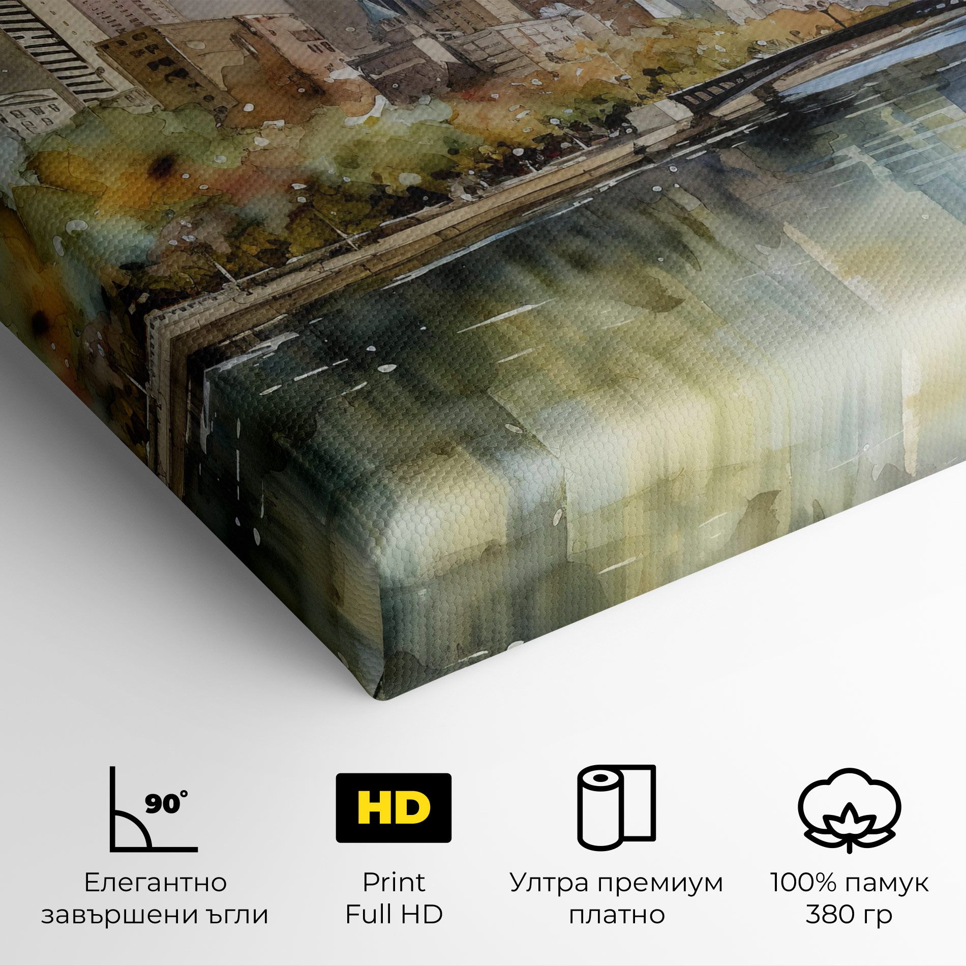 City Skyline Painting mockup 4