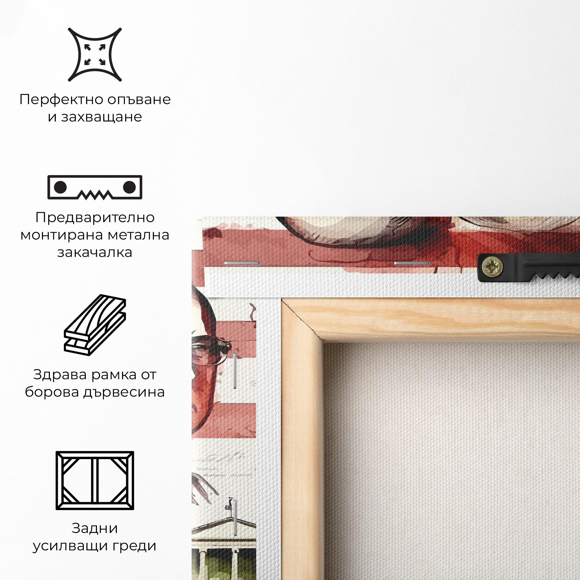 Картина на платно American Art Flag mockup 5