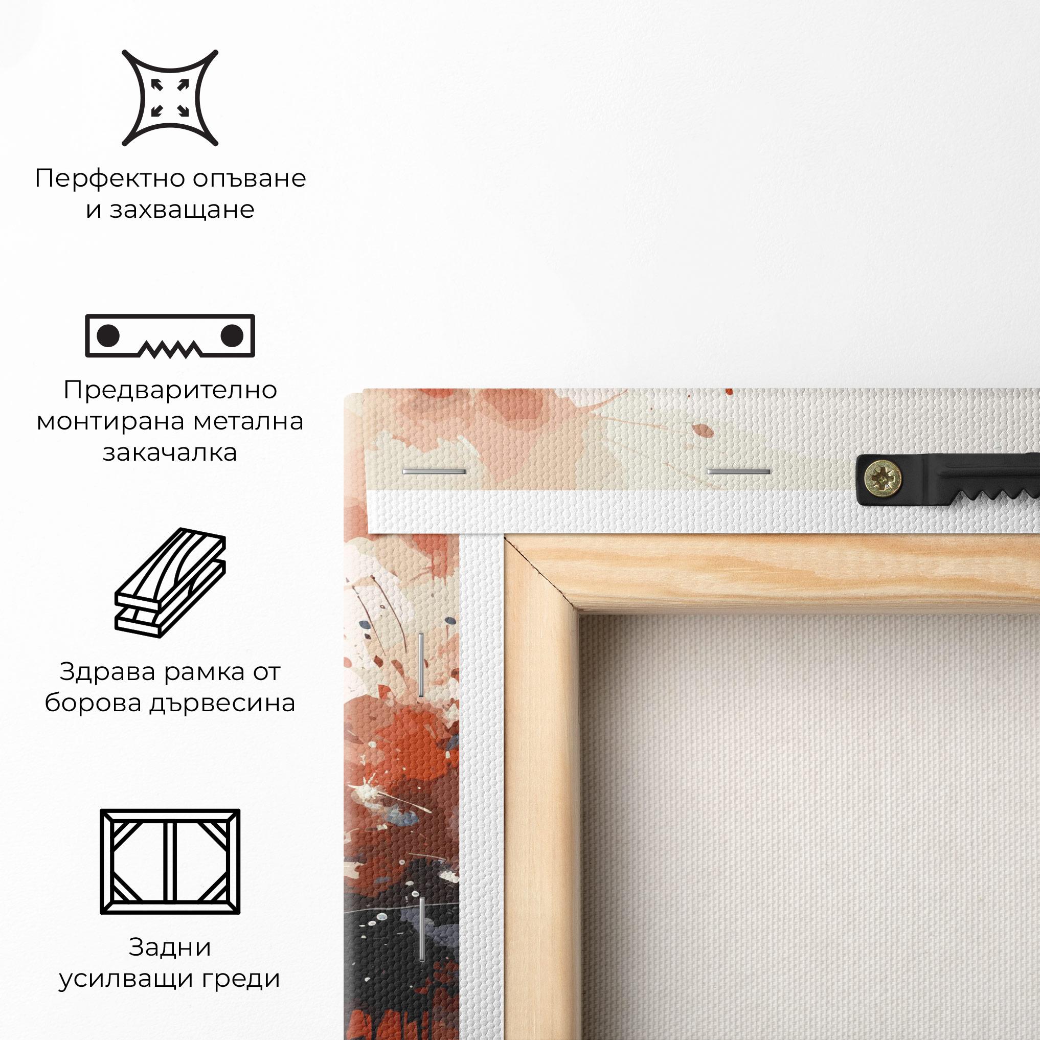 Картина на платно Red Blue Liberty Statue mockup 5