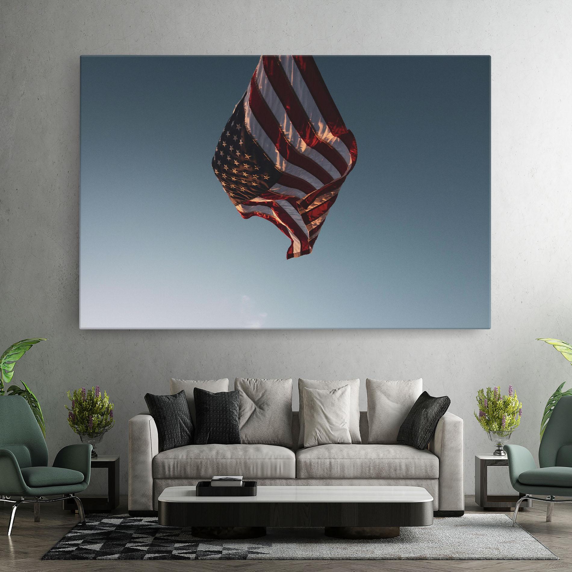 Картина на платно Usa Flag mockup 7