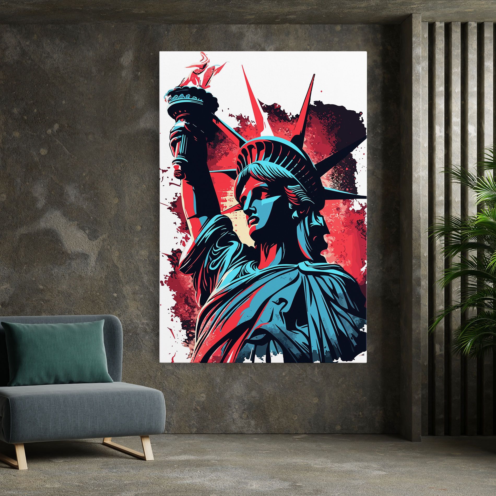 Liberty Statue Art mockup 7