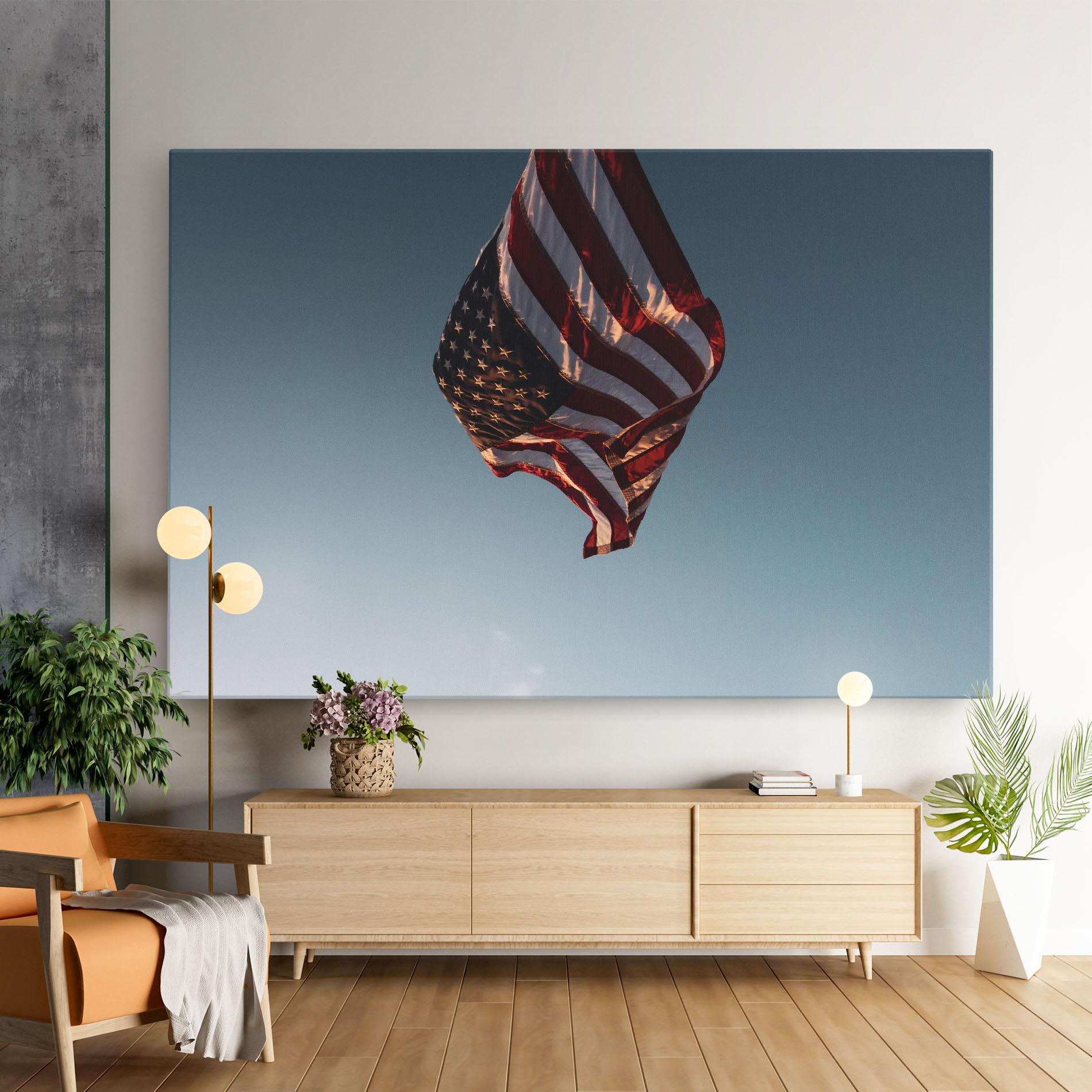 Картина на платно Usa Flag mockup 9