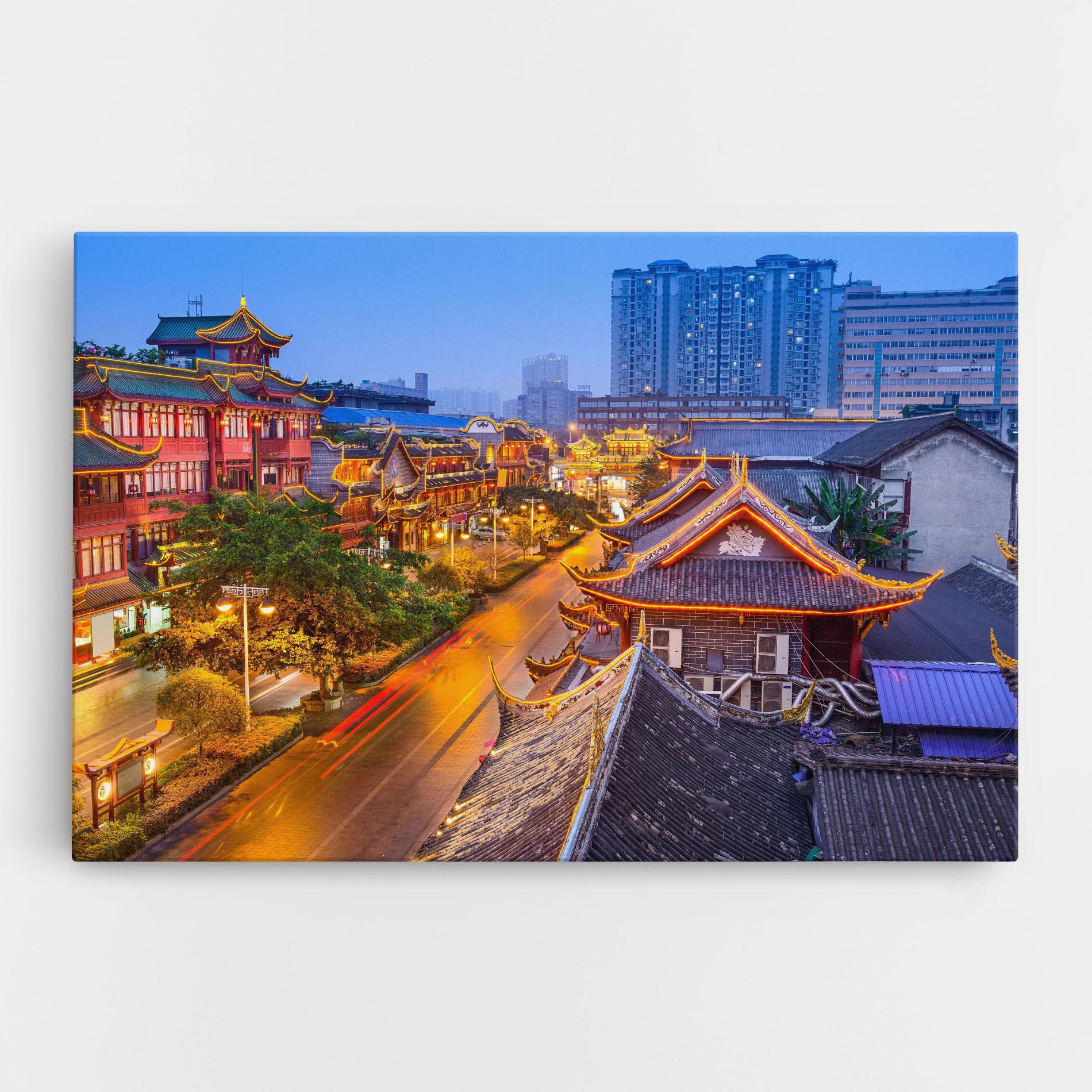 Картина на платно Chengdu China mockup 0