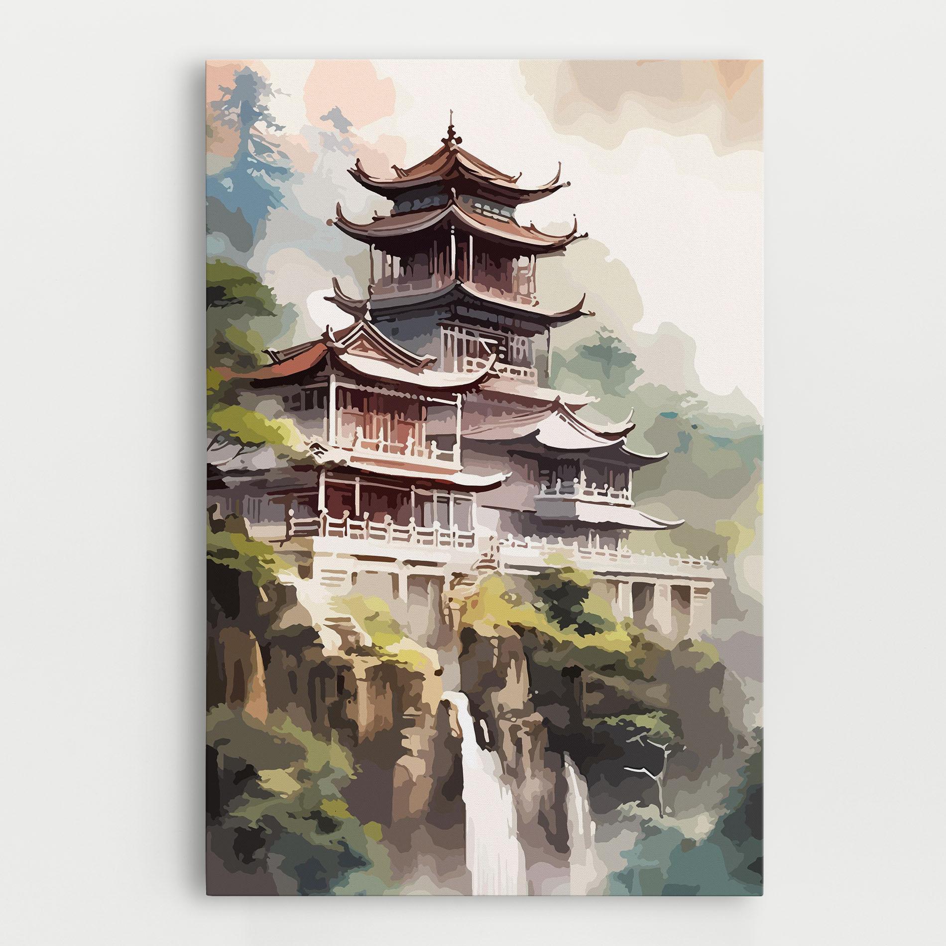 Картина на платно Temple Painting mockup 0