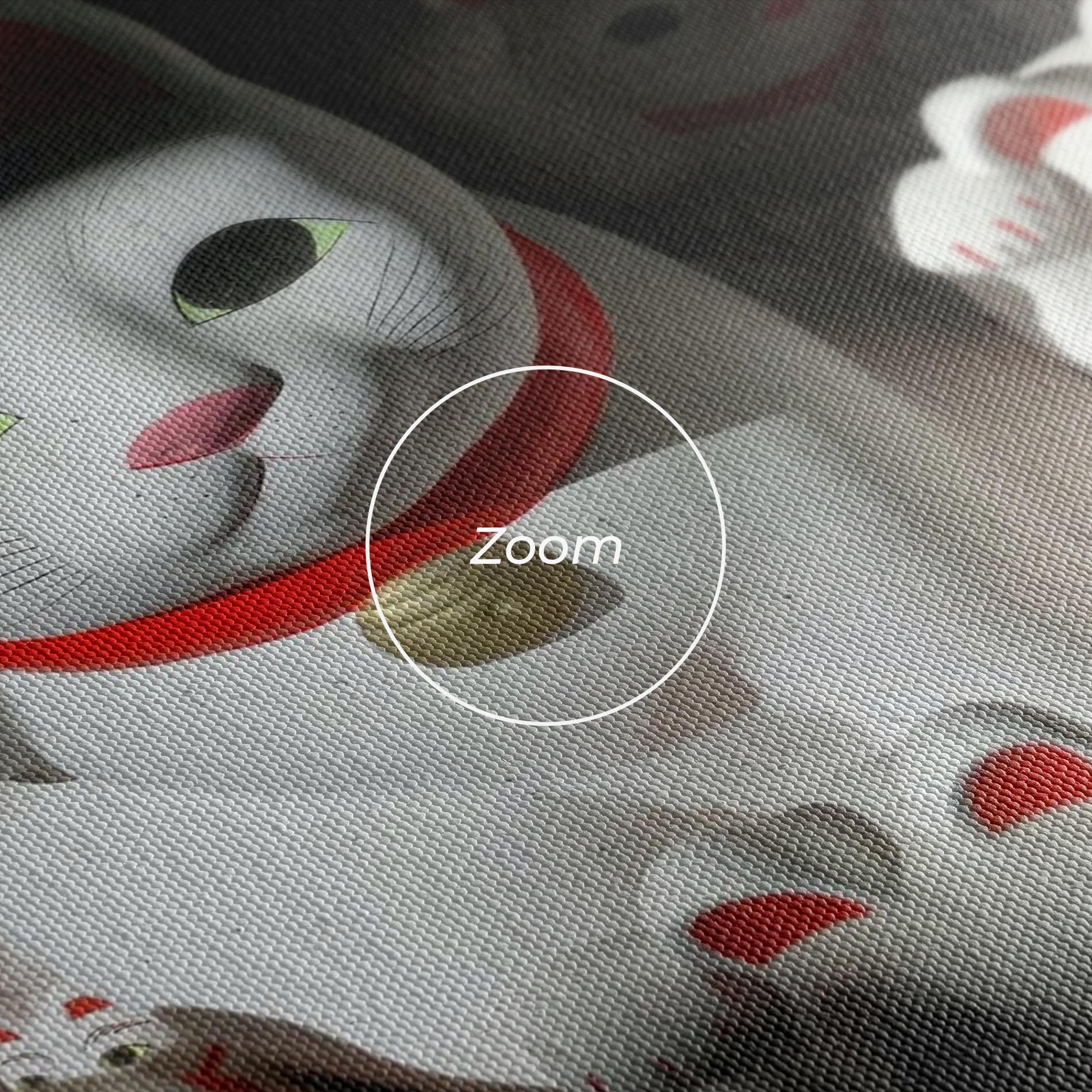 Картина на платно White Lucky Cats mockup 3