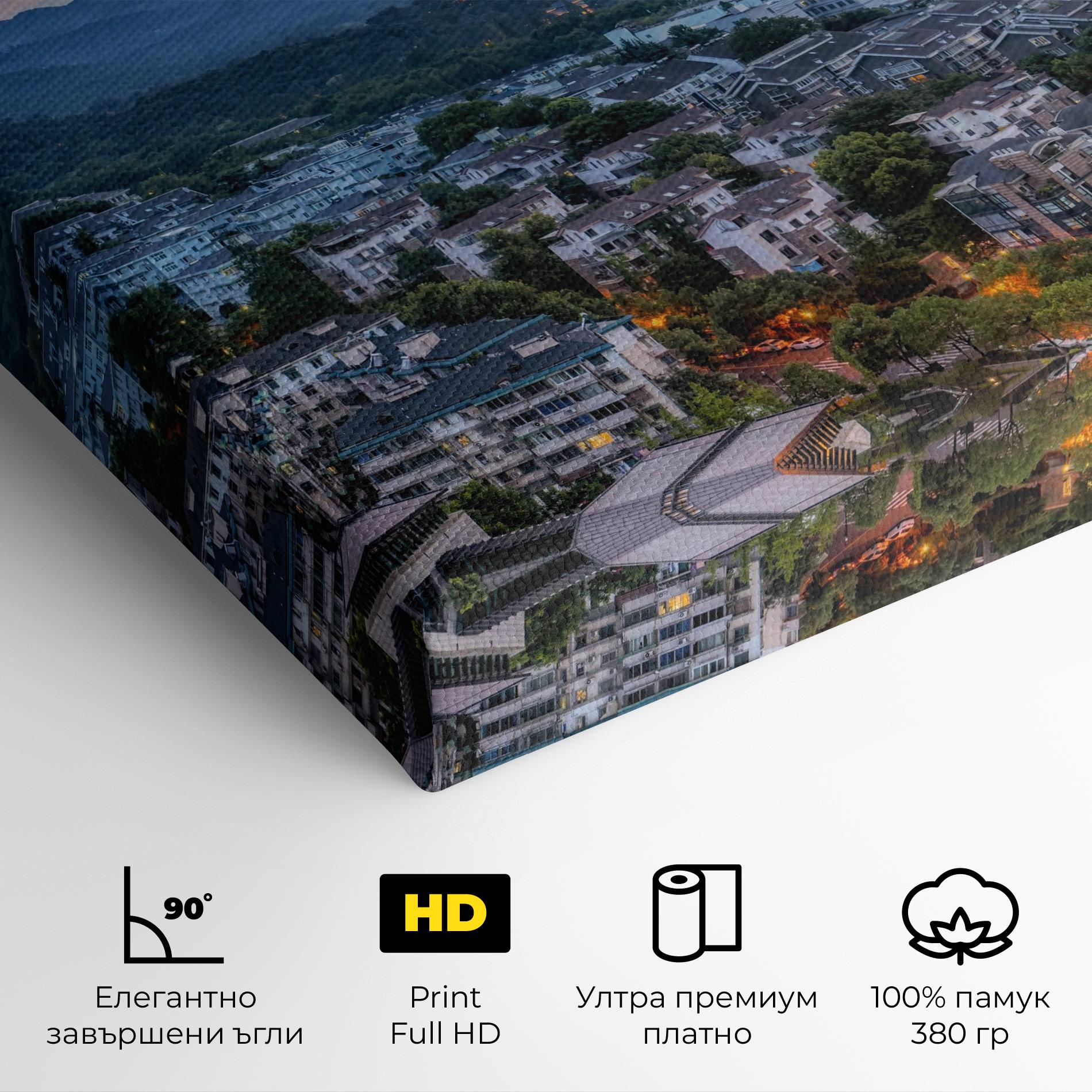 Картина на платно Hangzhou China mockup 4