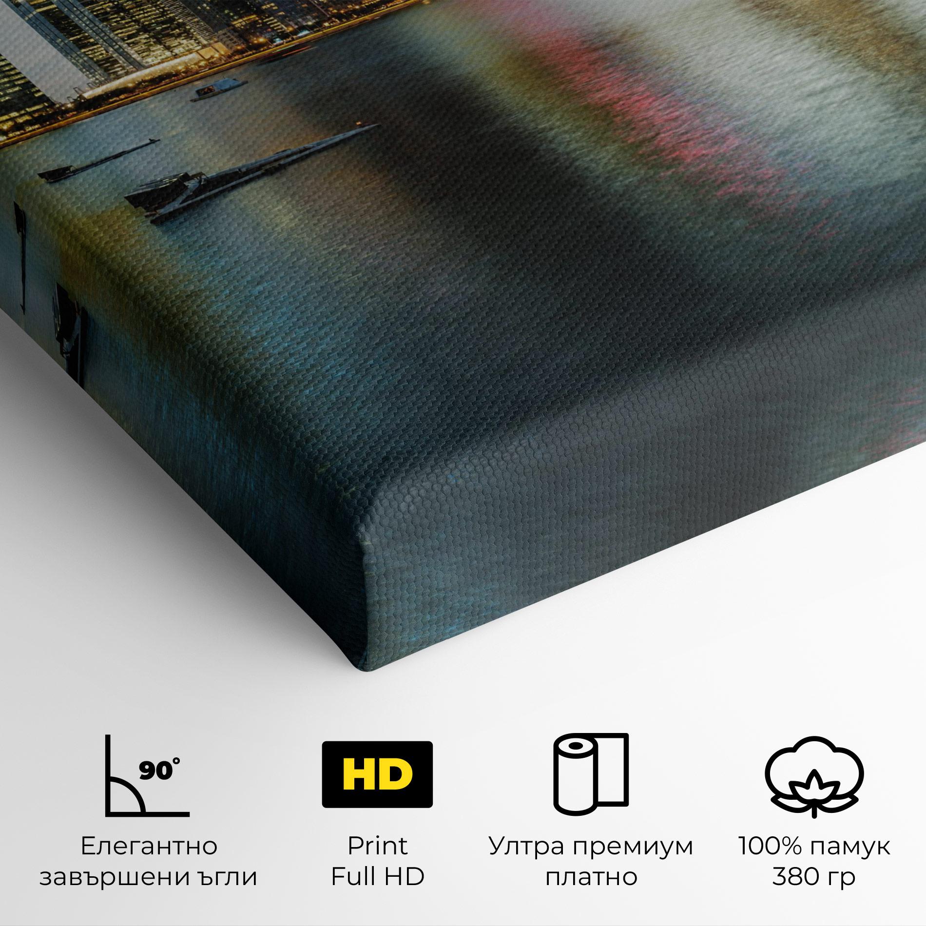 Картина на платно Singapore Skyline mockup 4