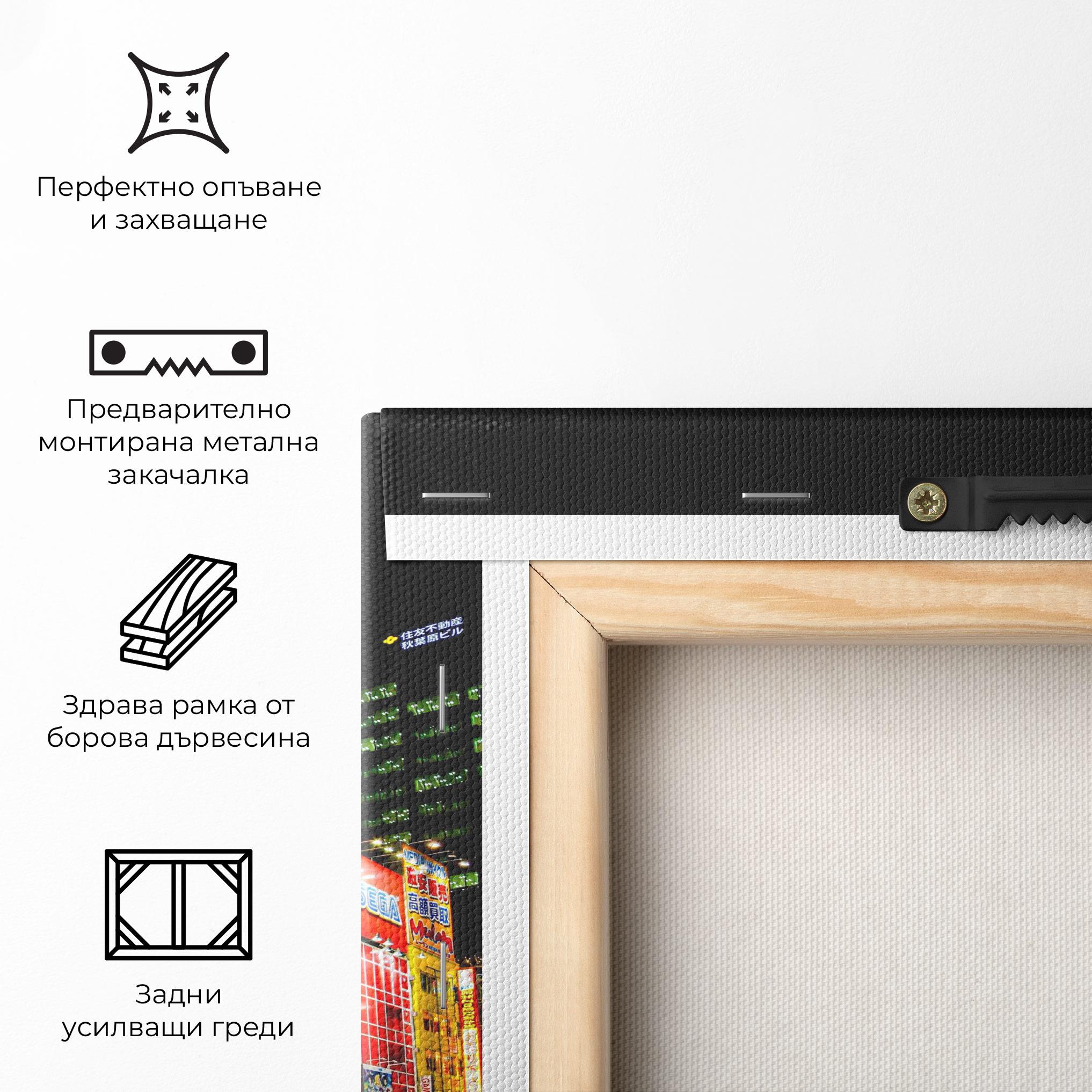 Картина на платно Akihabara Night mockup 5