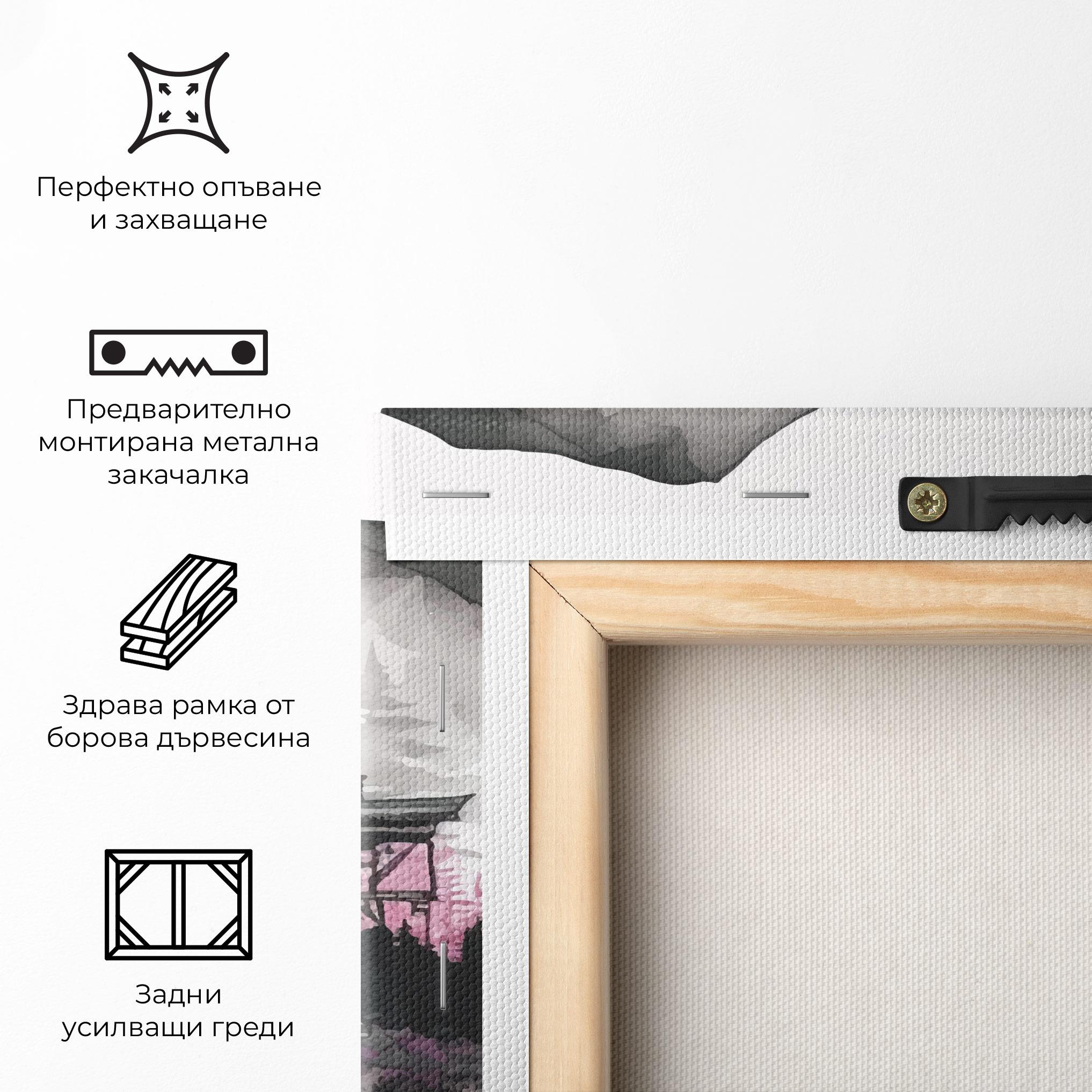 Картина на платно Japanese Temple Art mockup 5