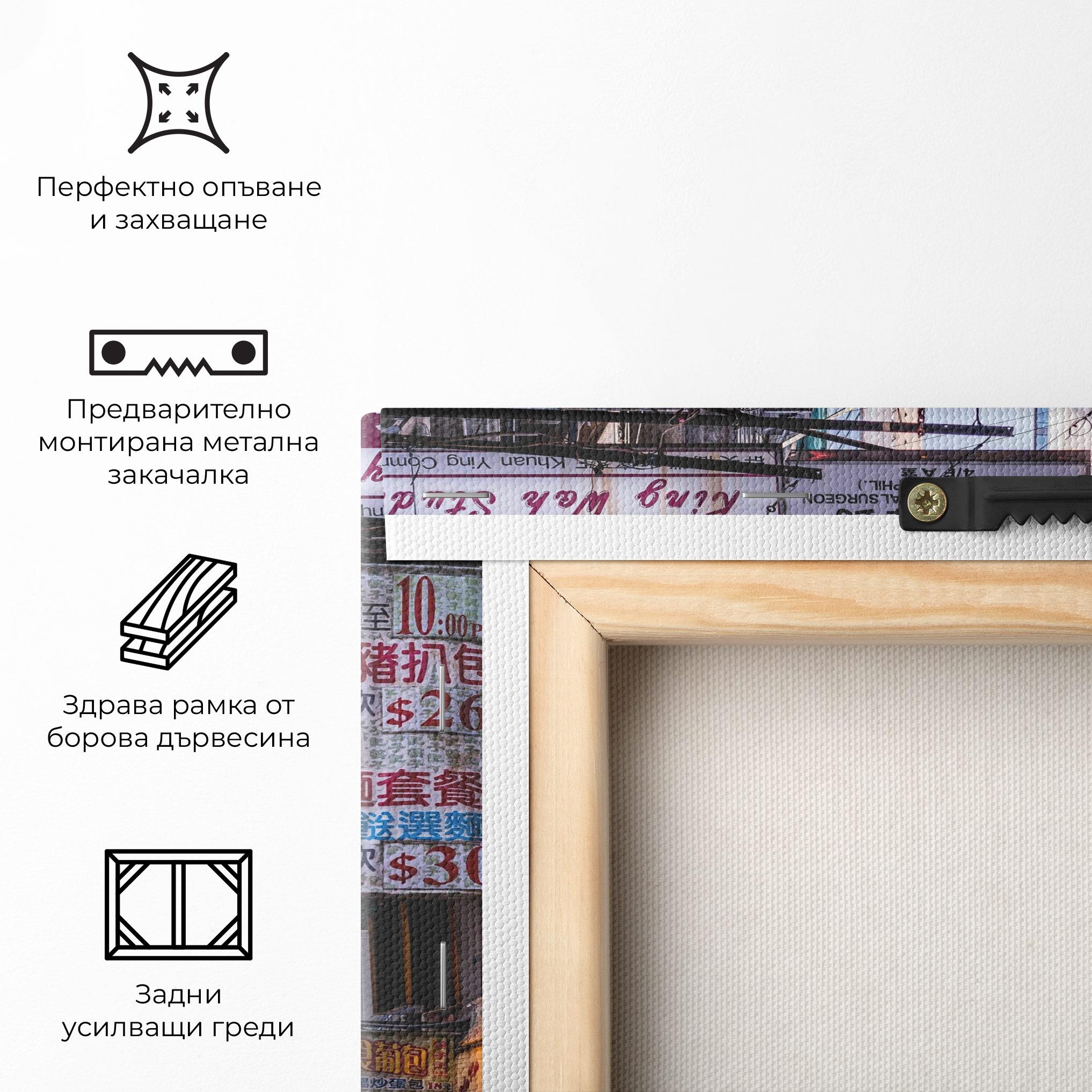 Картина на платно Mong Kok mockup 5