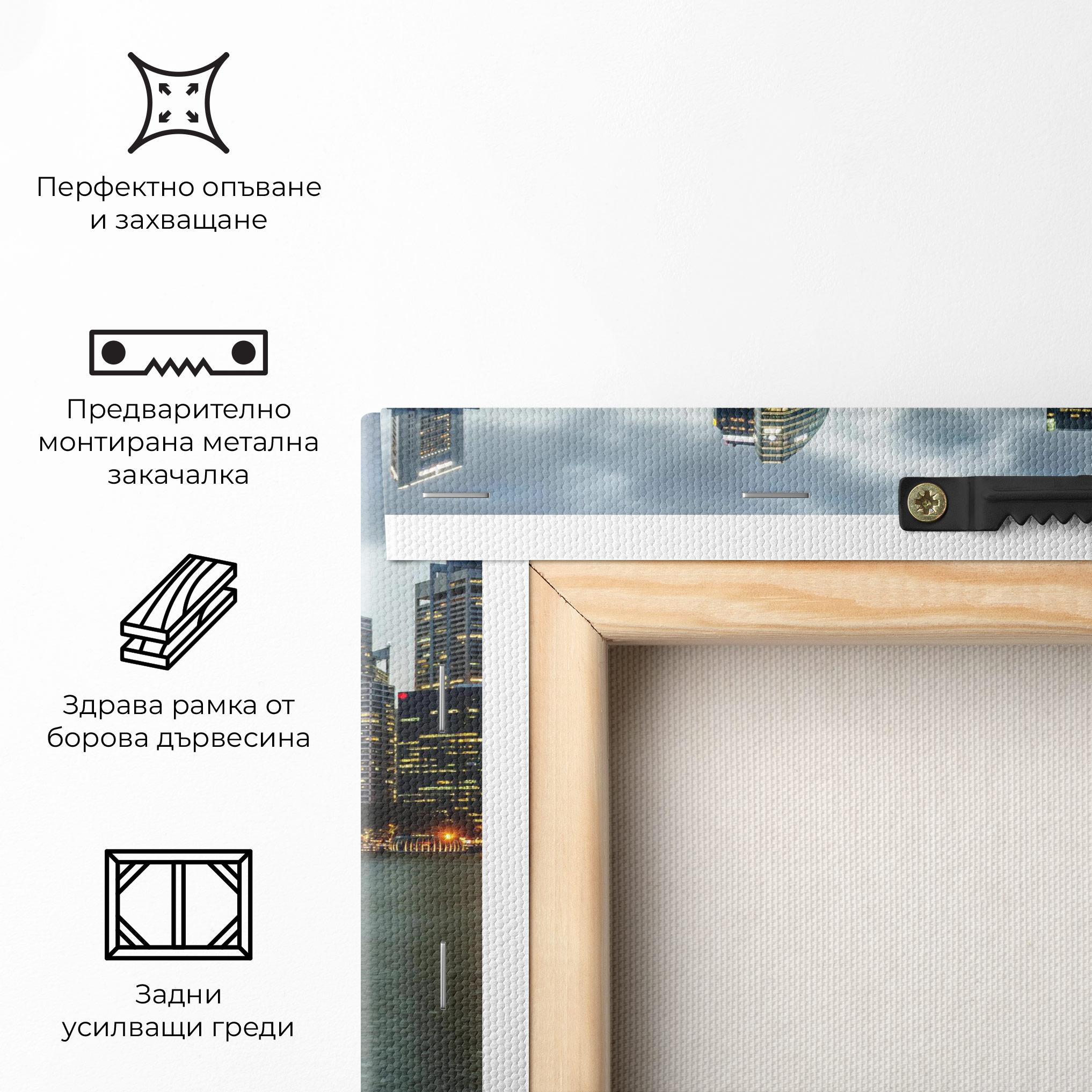 Картина на платно Singapore Skyline mockup 5