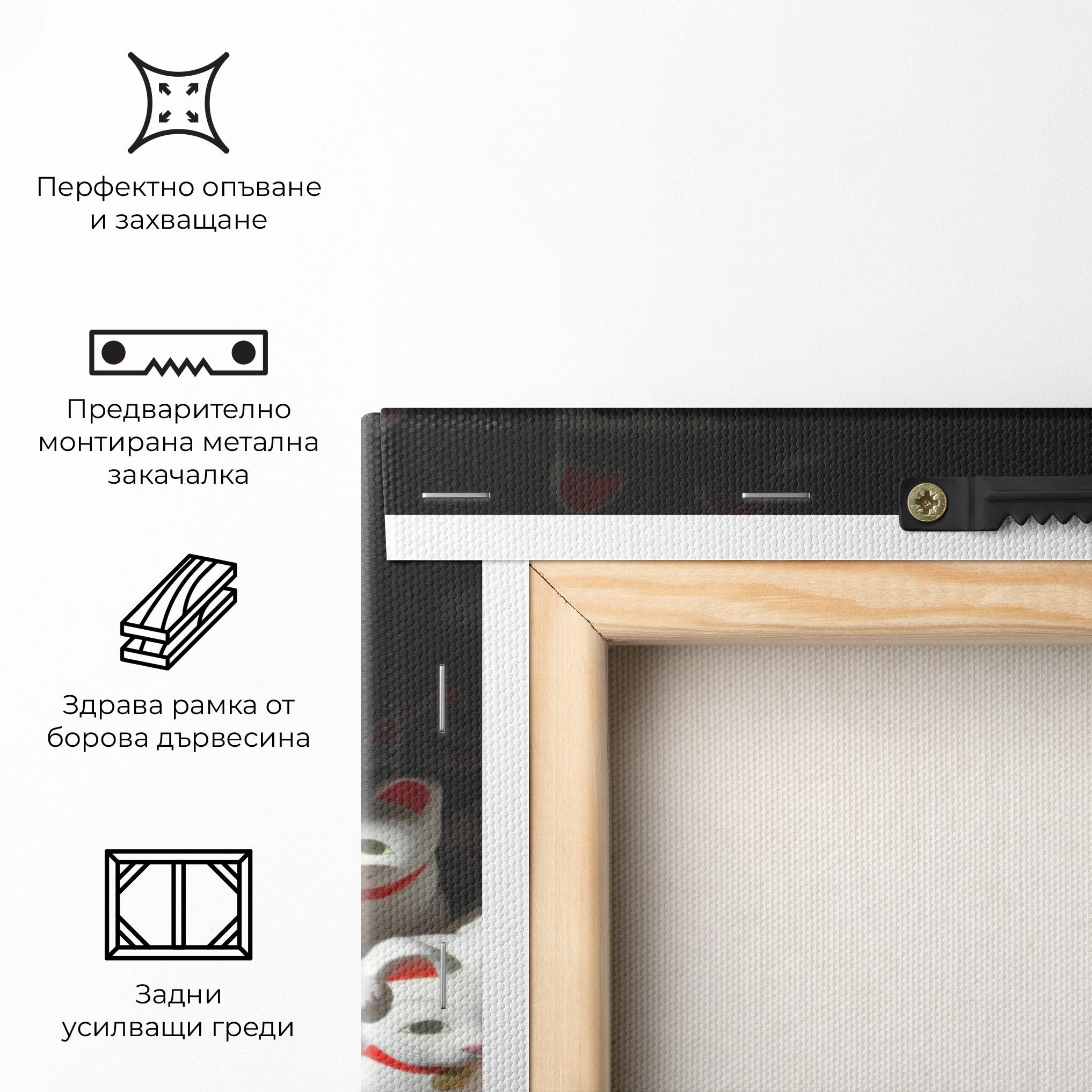 Картина на платно White Lucky Cats mockup 5