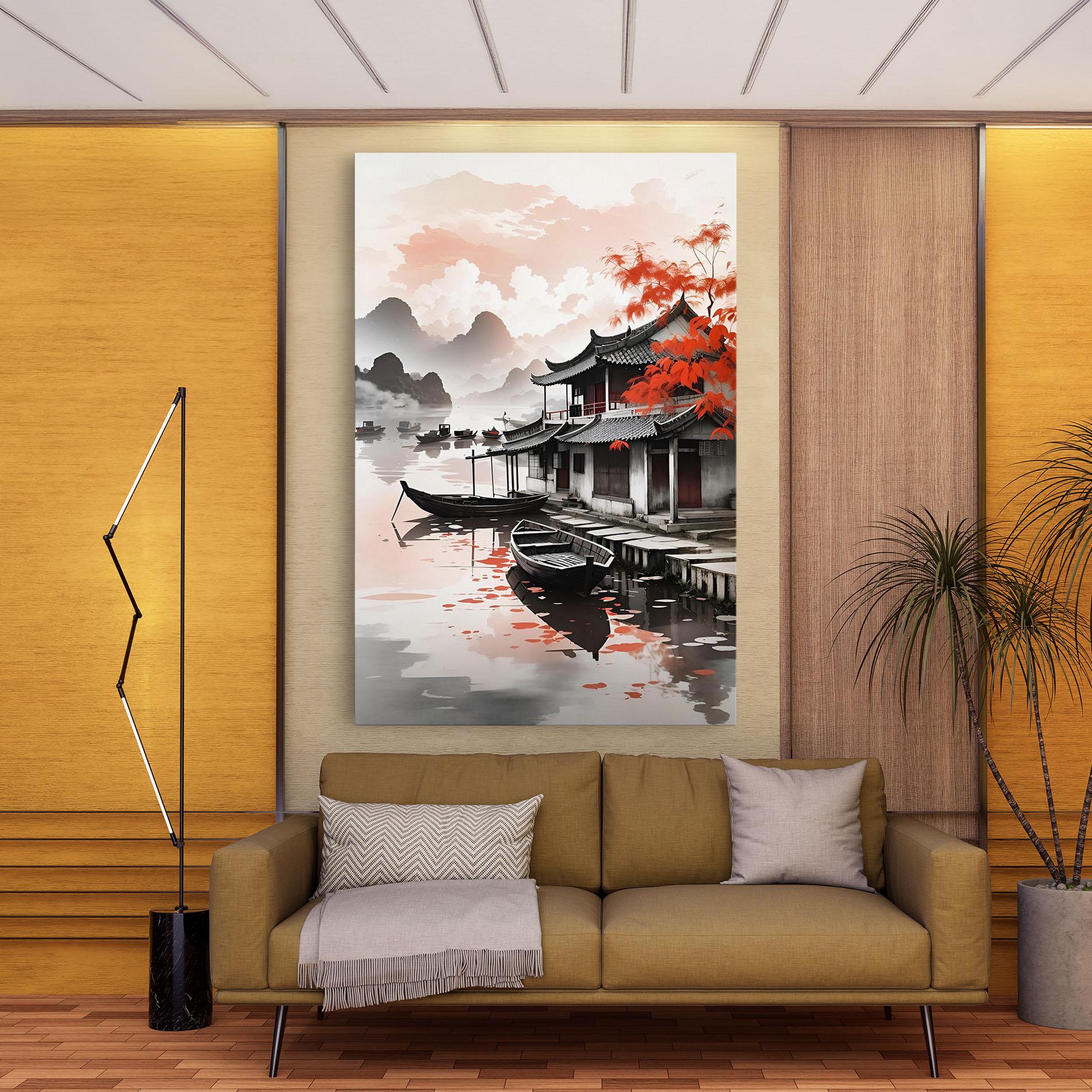 Картина на платно Architecture Reflections mockup 9