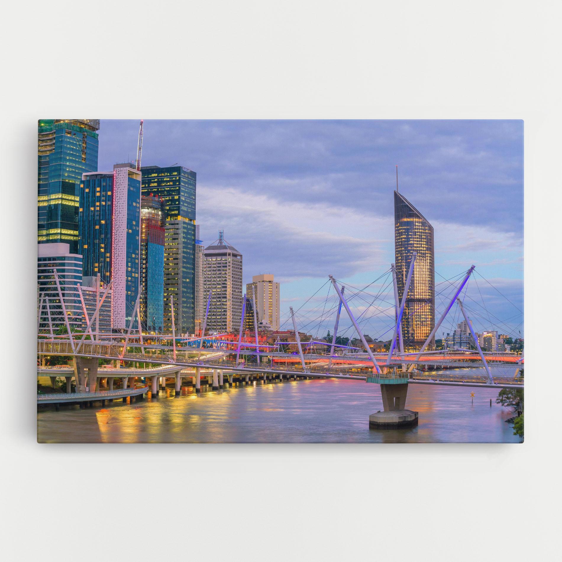 Картина на платно Brisbane River Australia mockup 0