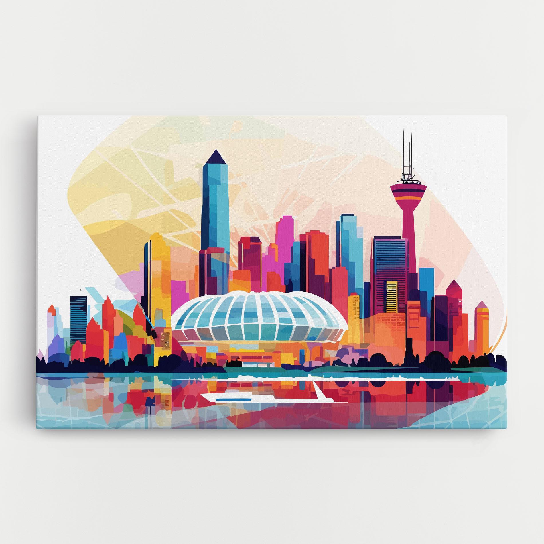 Картина на платно Olympic Stadium Color mockup 0