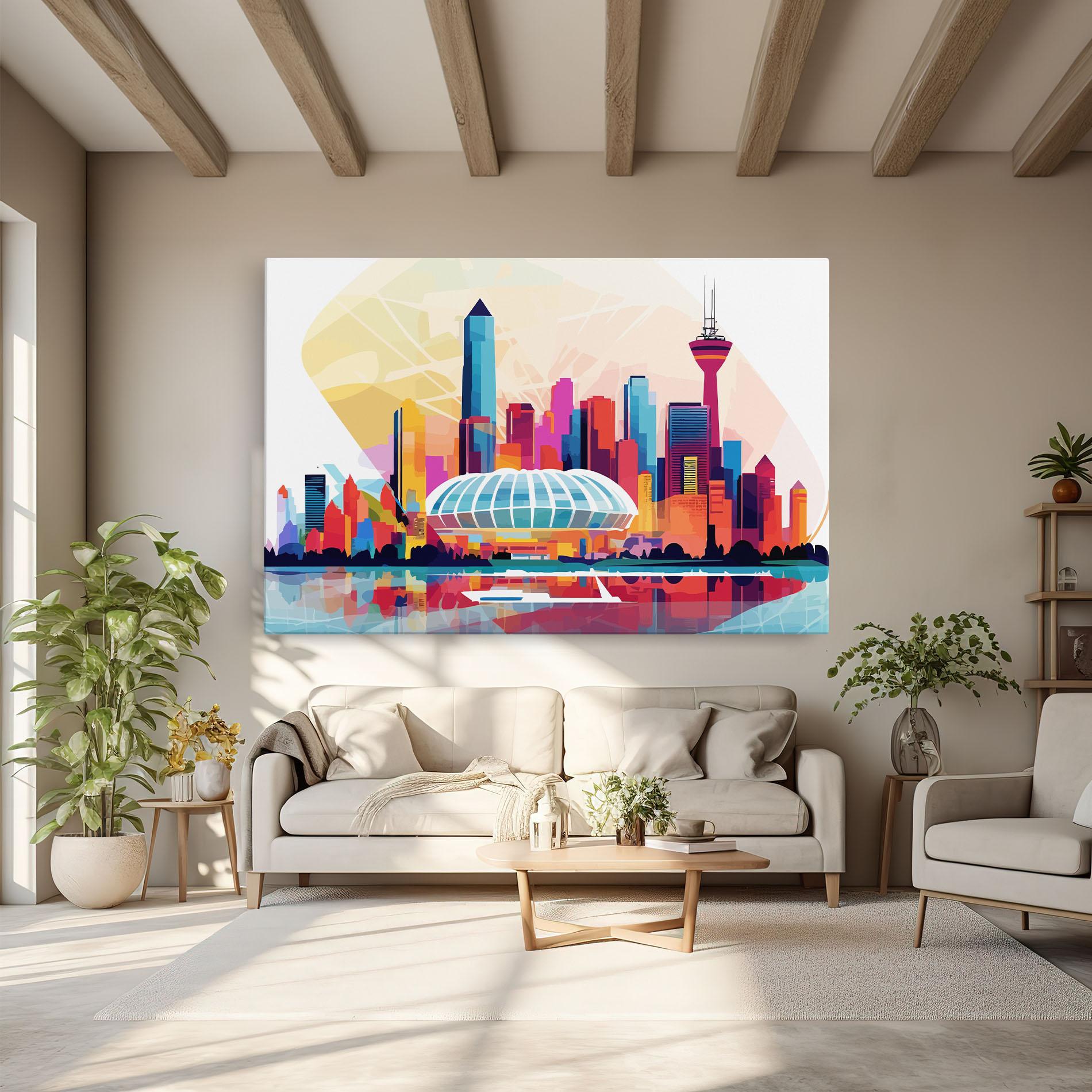 Картина на платно Olympic Stadium Color mockup 6