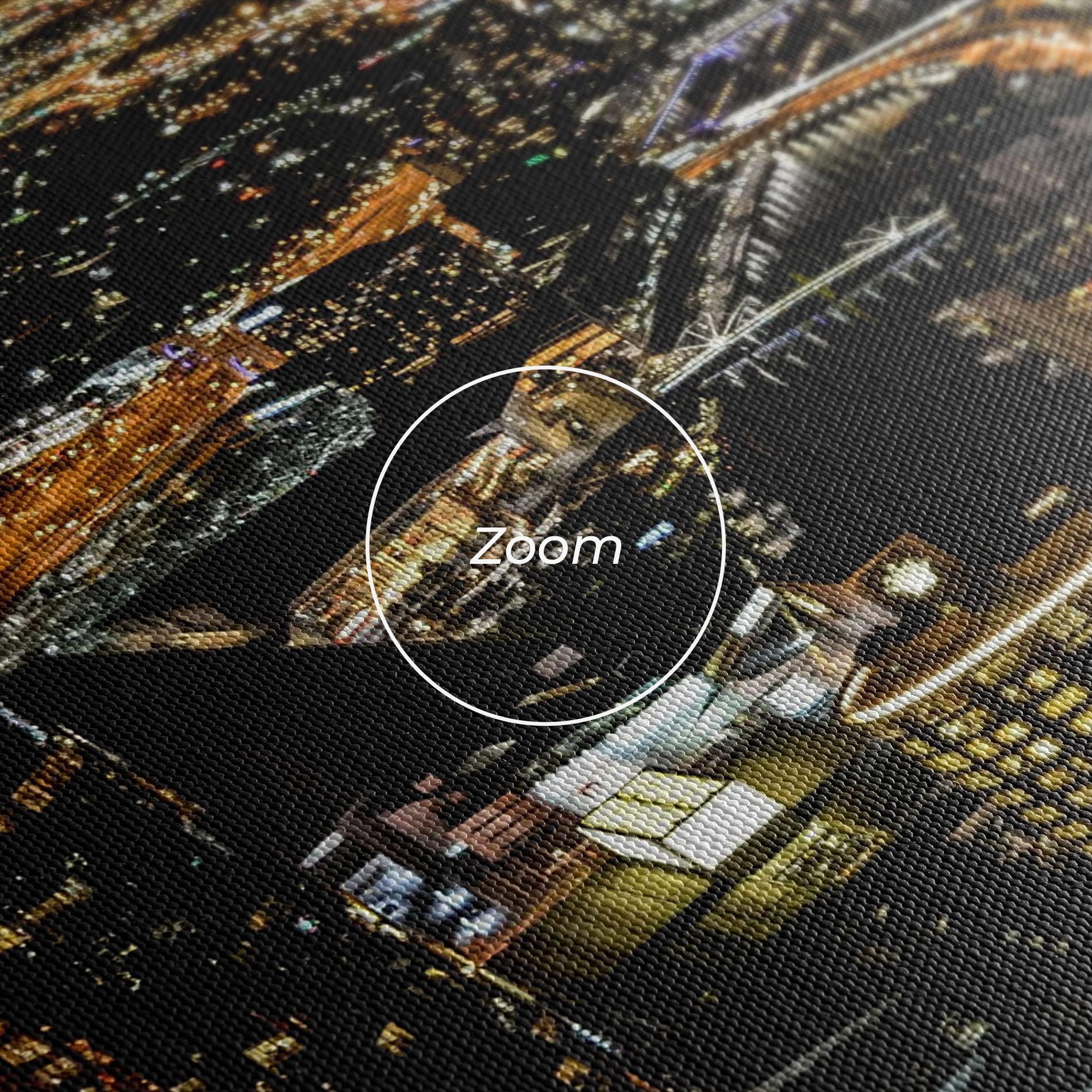 Картина на платно Black City Light mockup 3