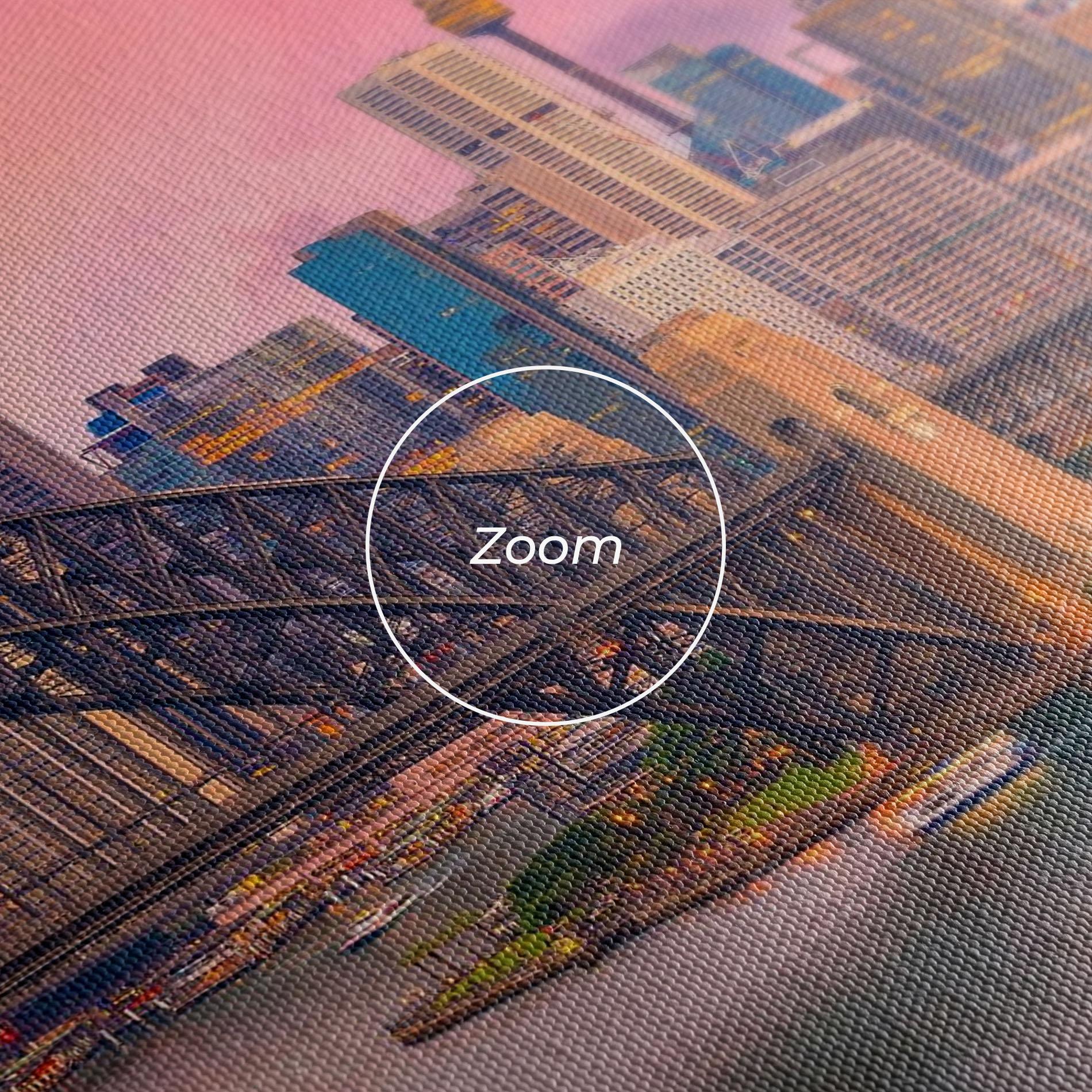 Картина на платно Pink Sydney Skyline mockup 3