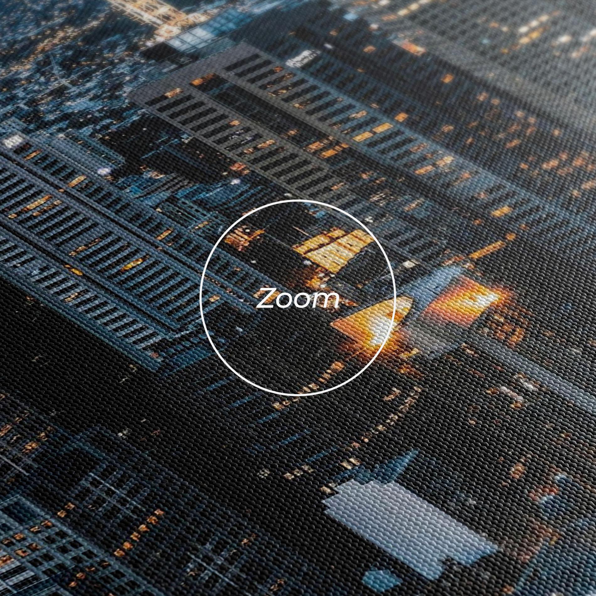 Картина на платно Yellow Lights Skyline mockup 3