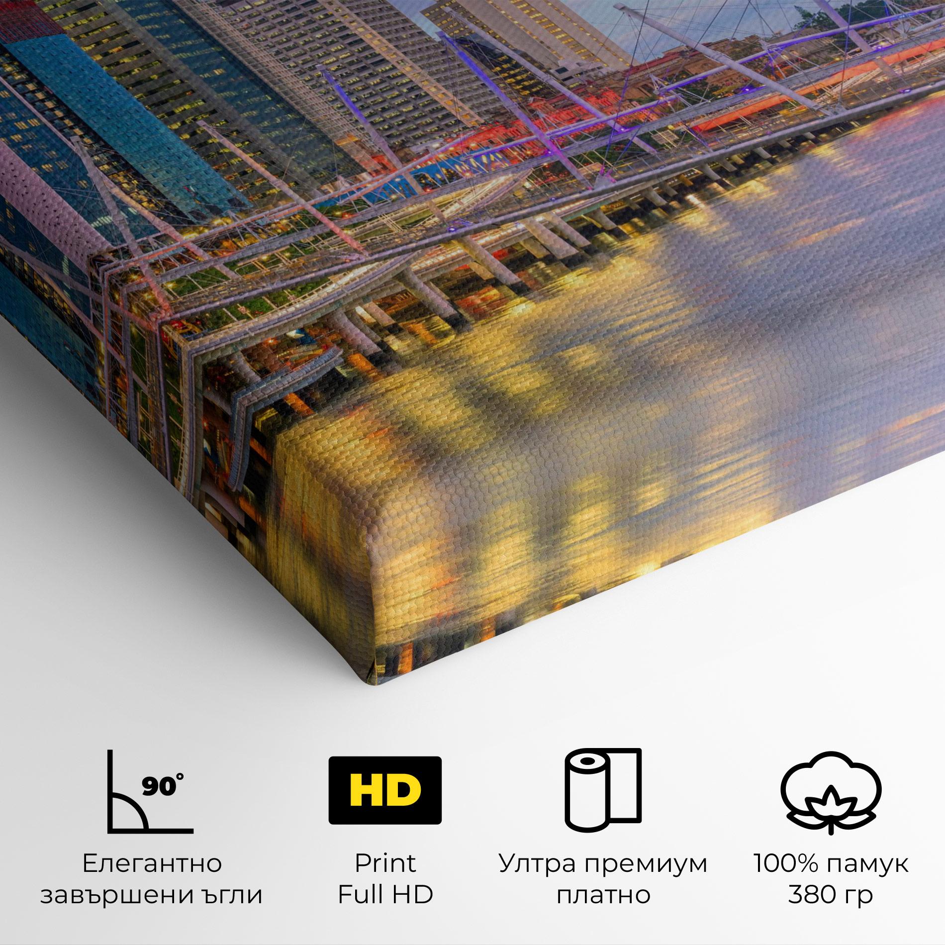 Картина на платно Brisbane River Australia mockup 4