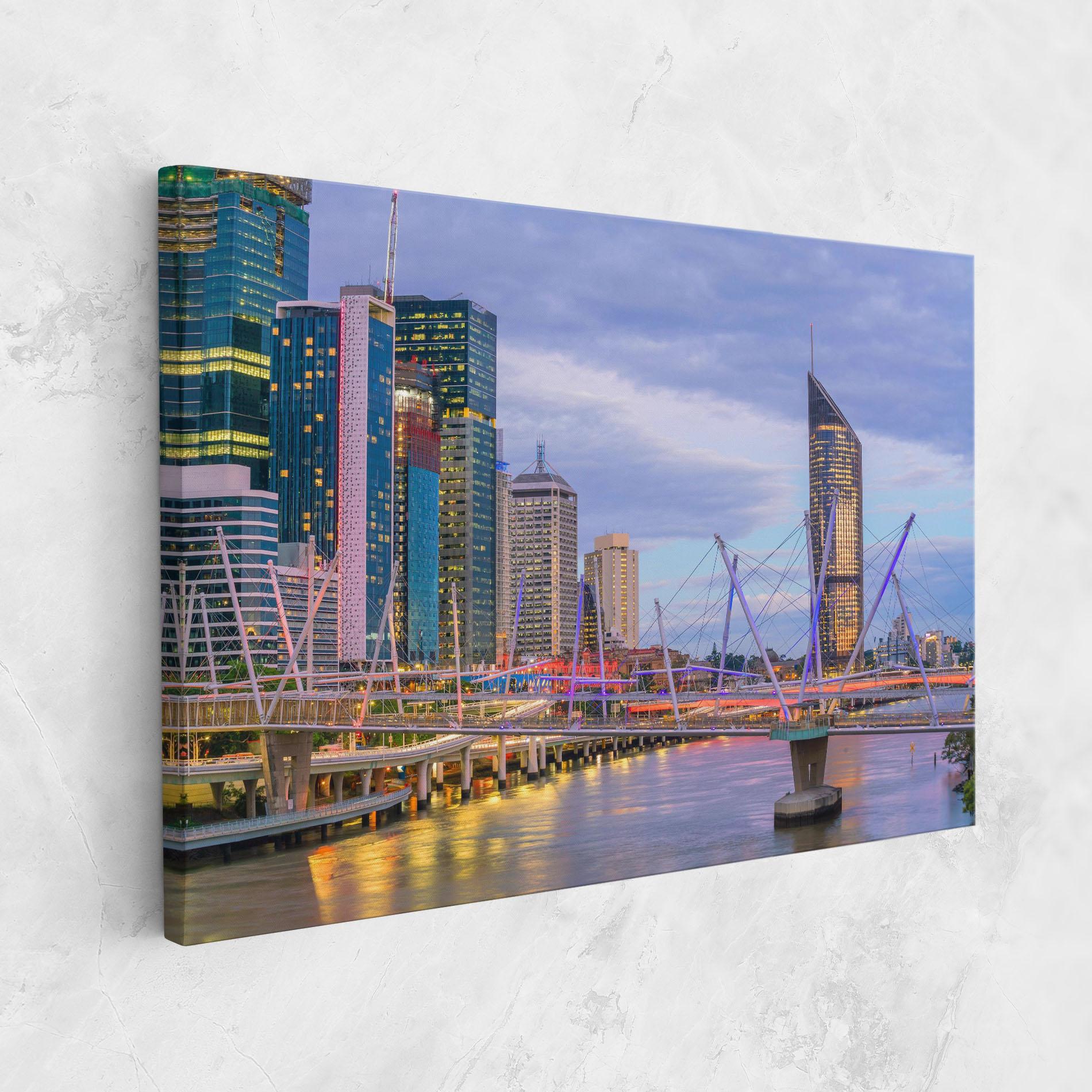 Картина на платно Brisbane River Australia mockup 1
