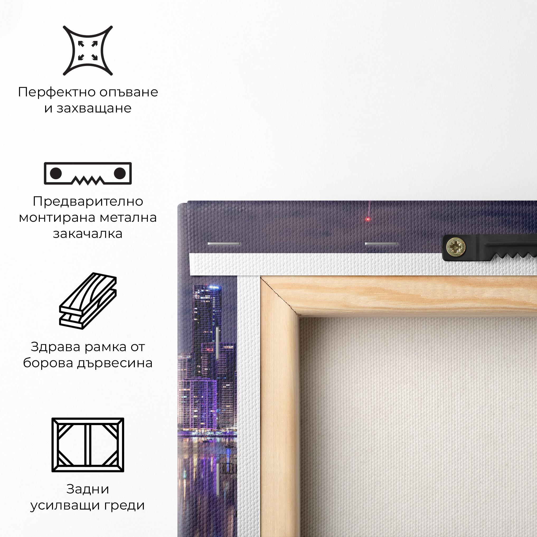 Картина на платно Brisbane Night mockup 5