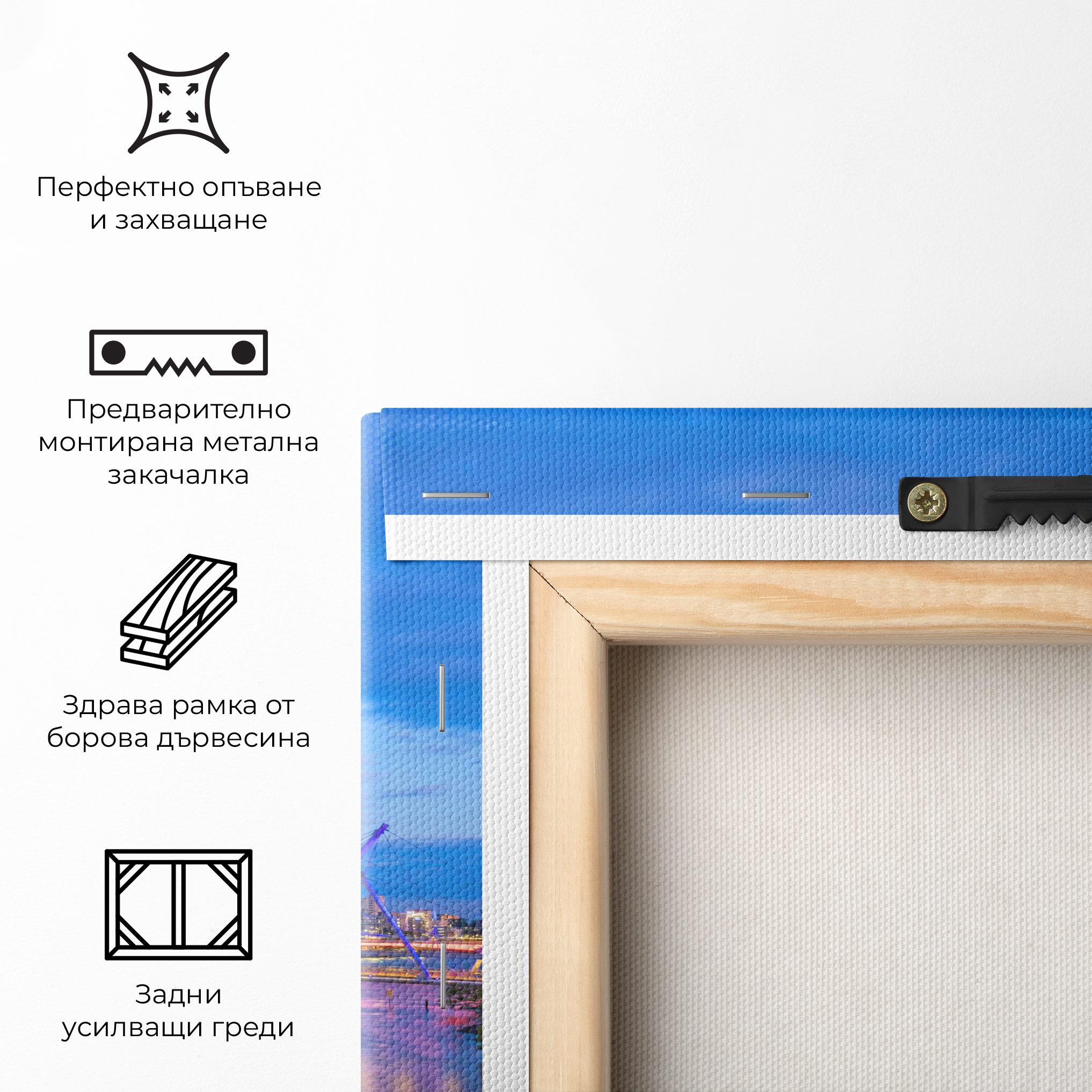 Картина на платно Brisbane Skyline View mockup 5